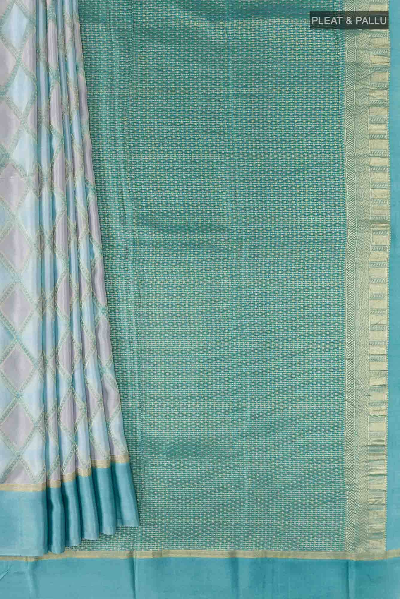 Multi Mysore Crepe Saree - Image 2