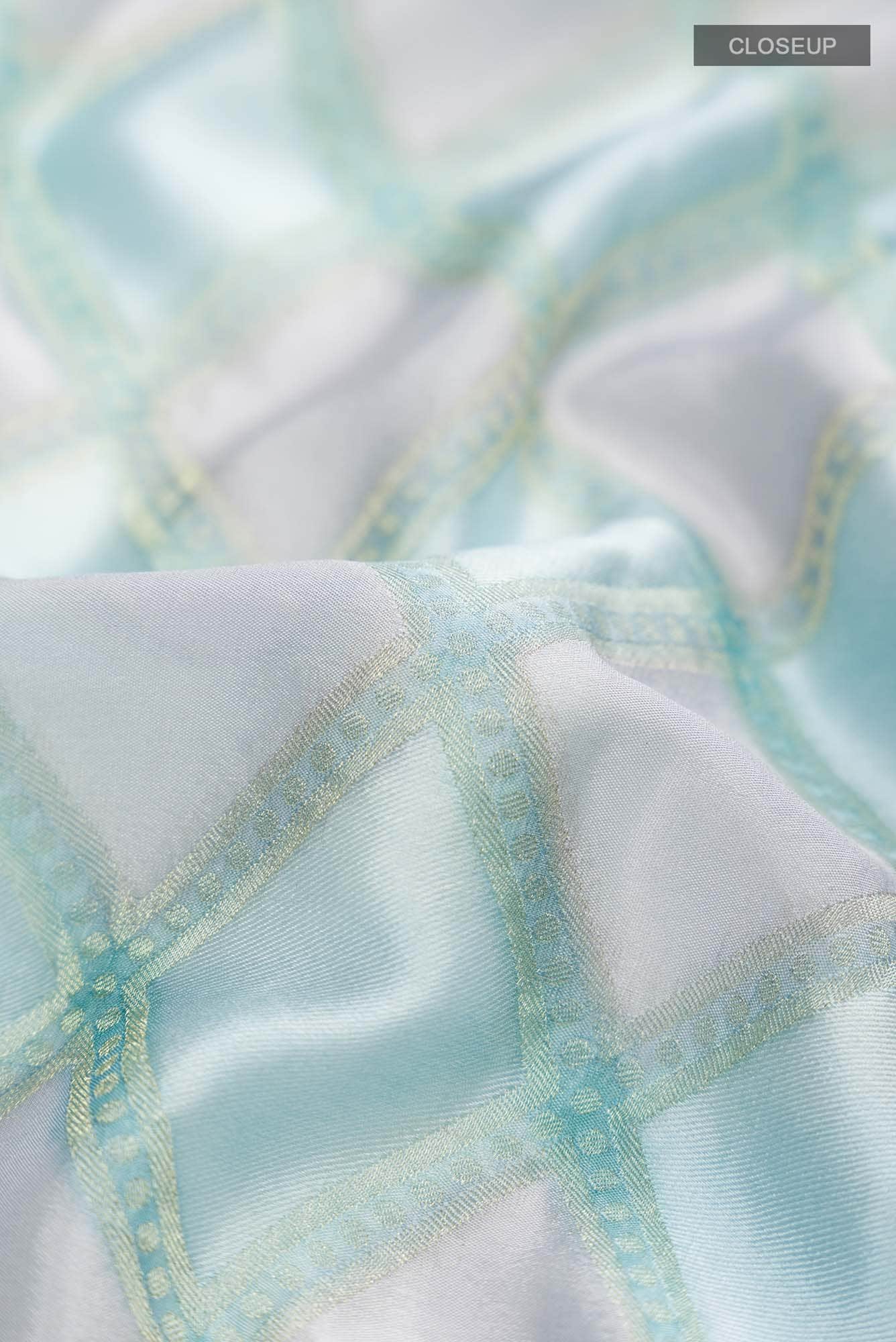Multi Mysore Crepe Saree - Image 3
