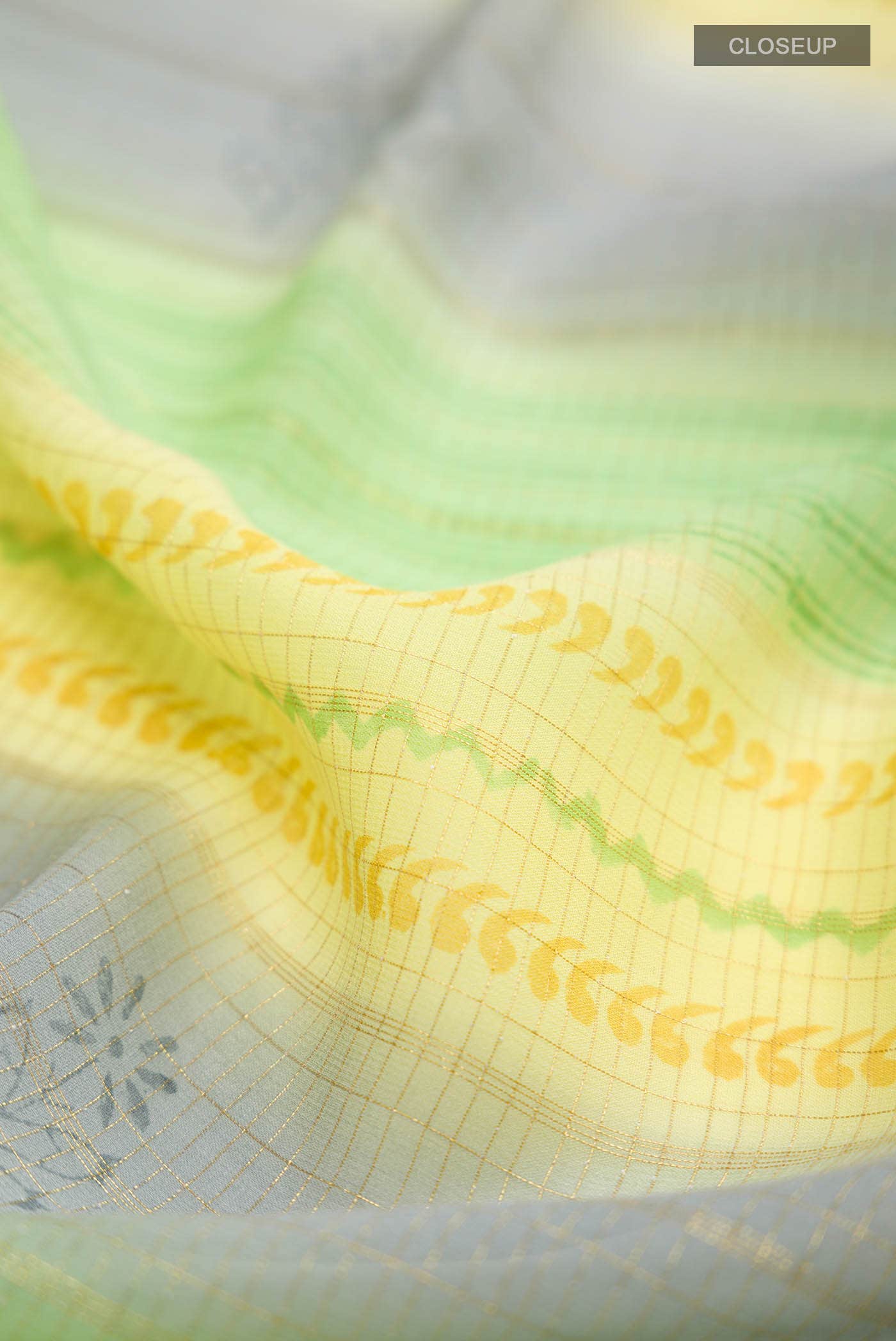 Multi Mysore Georgette Saree - Image 2