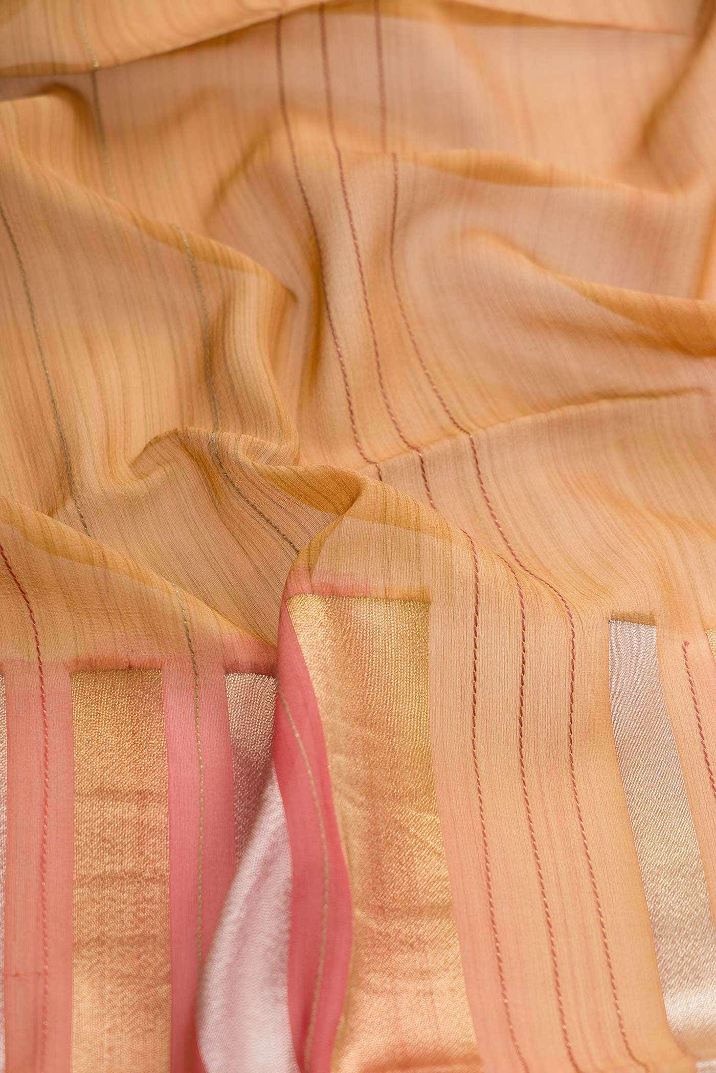Multi Mysore Georgette Saree - Image 3