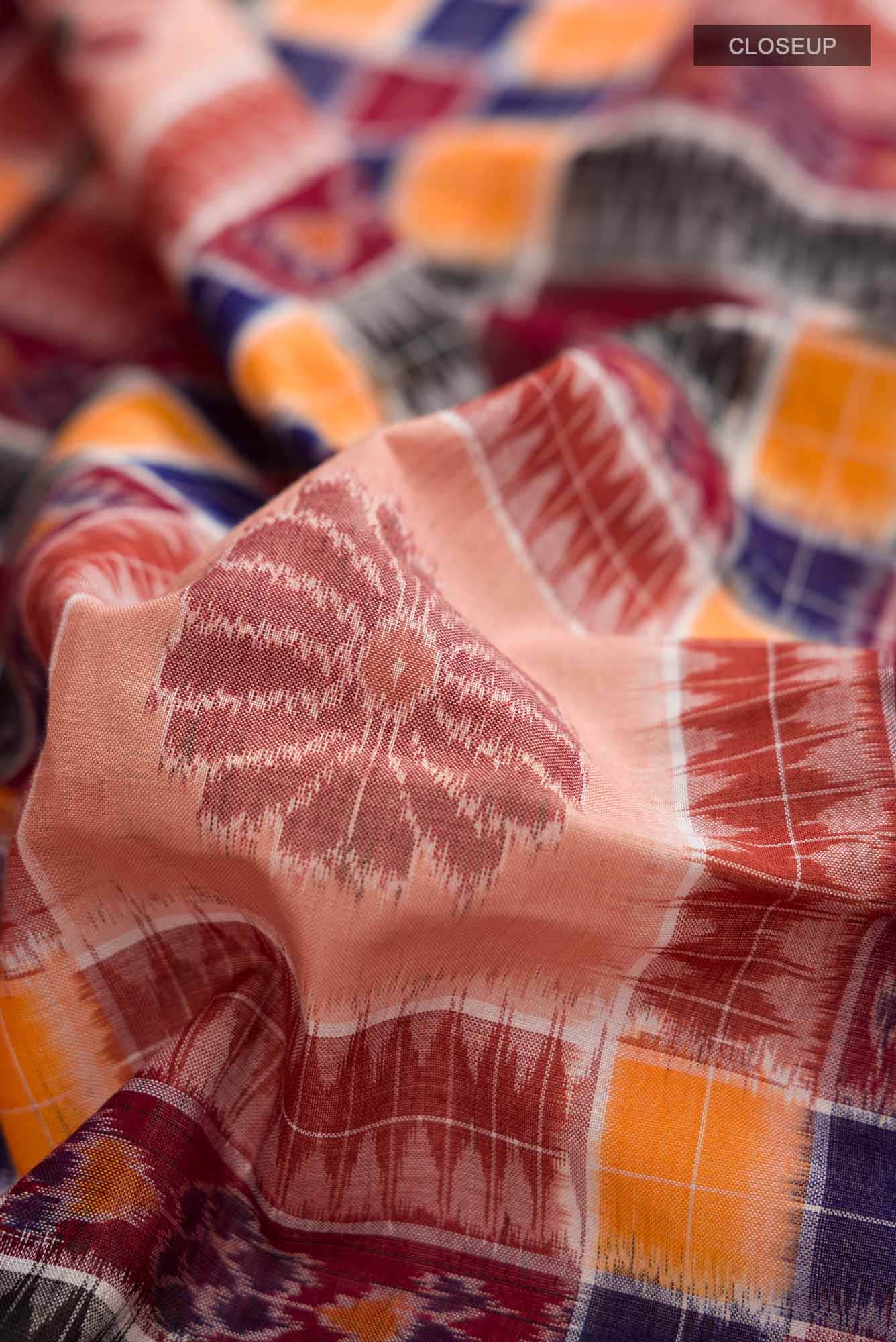 Multi Orissa Cotton Saree - Image 3