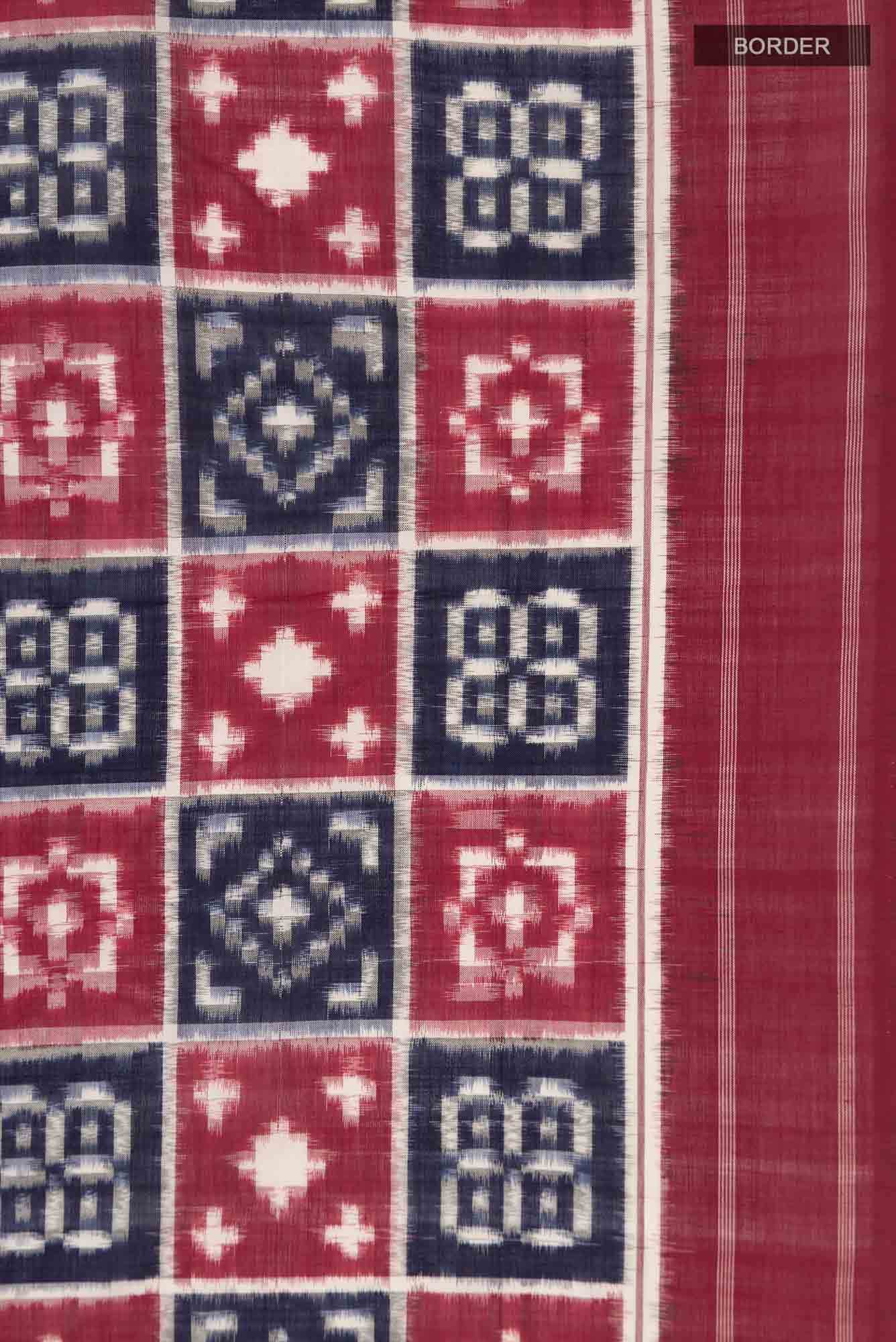 Multi Pochampally Cotton Saree - Image 4