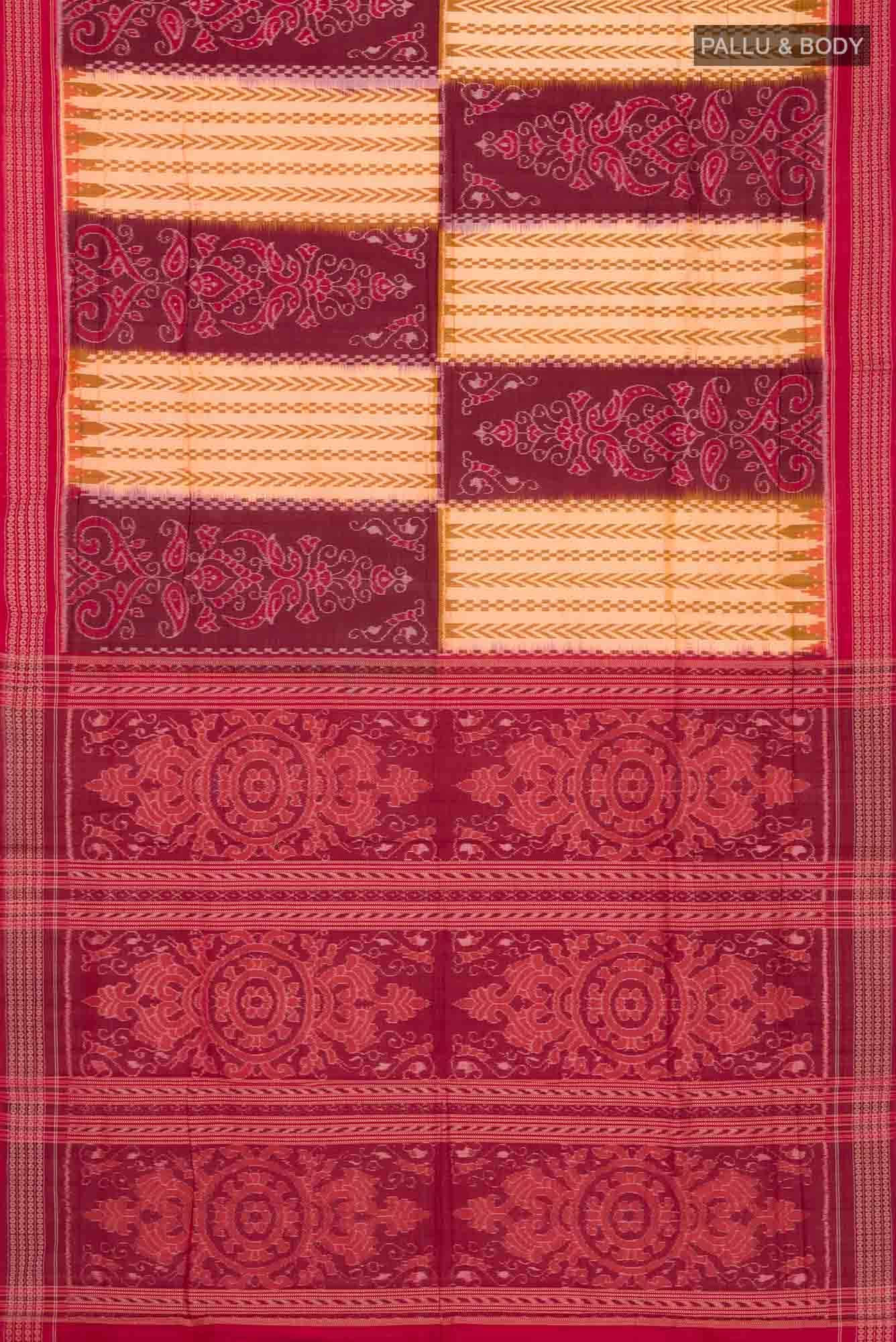 Multi Pochampally Cotton Saree - Image 3