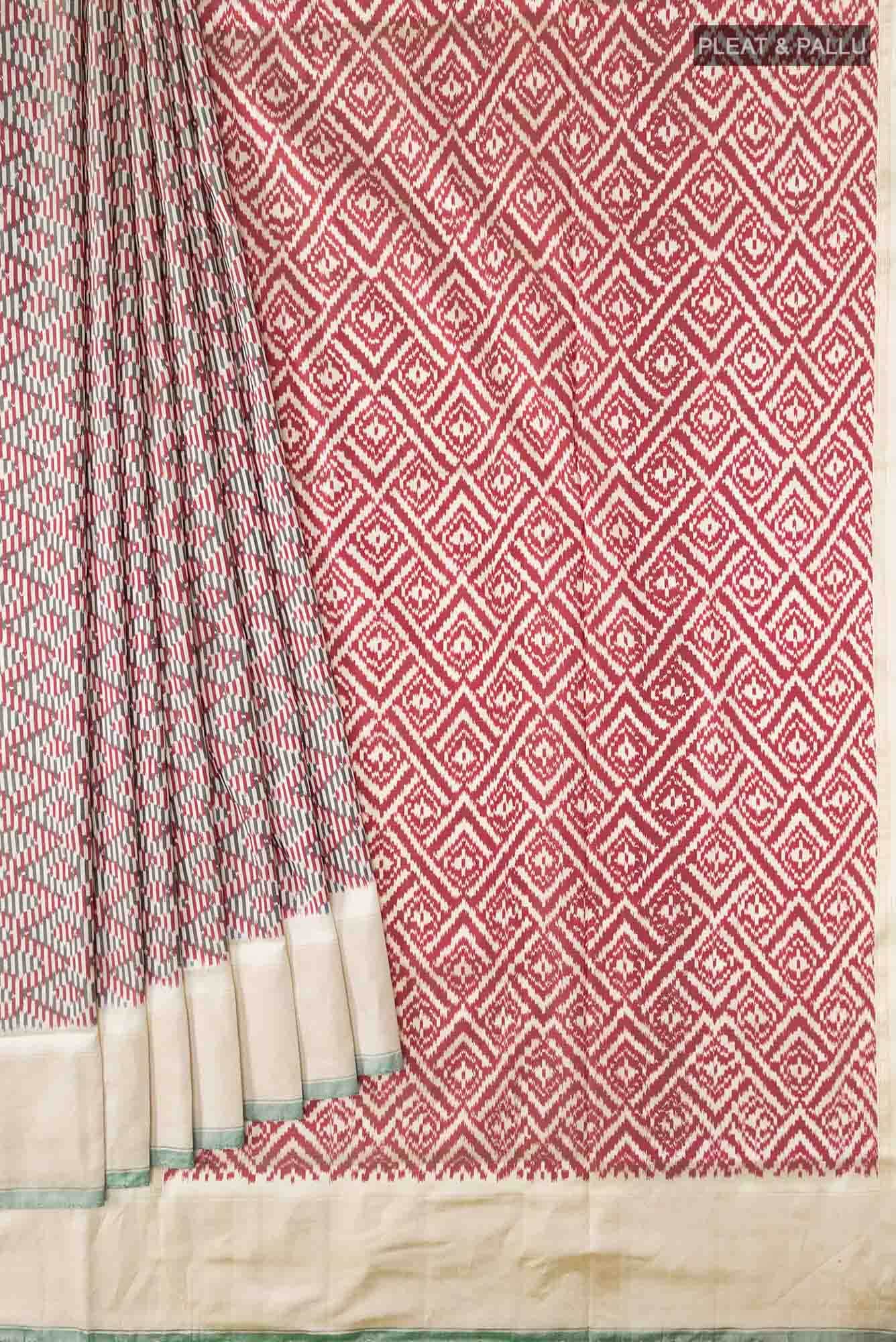Multi Pochampally Silk Saree - Image 2