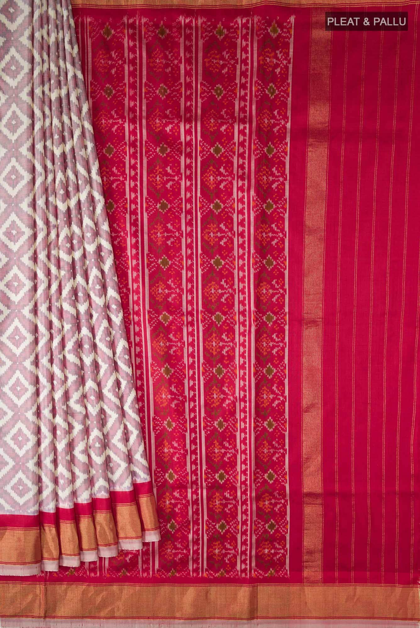 Multi Pochampally Silk Saree - Image 2