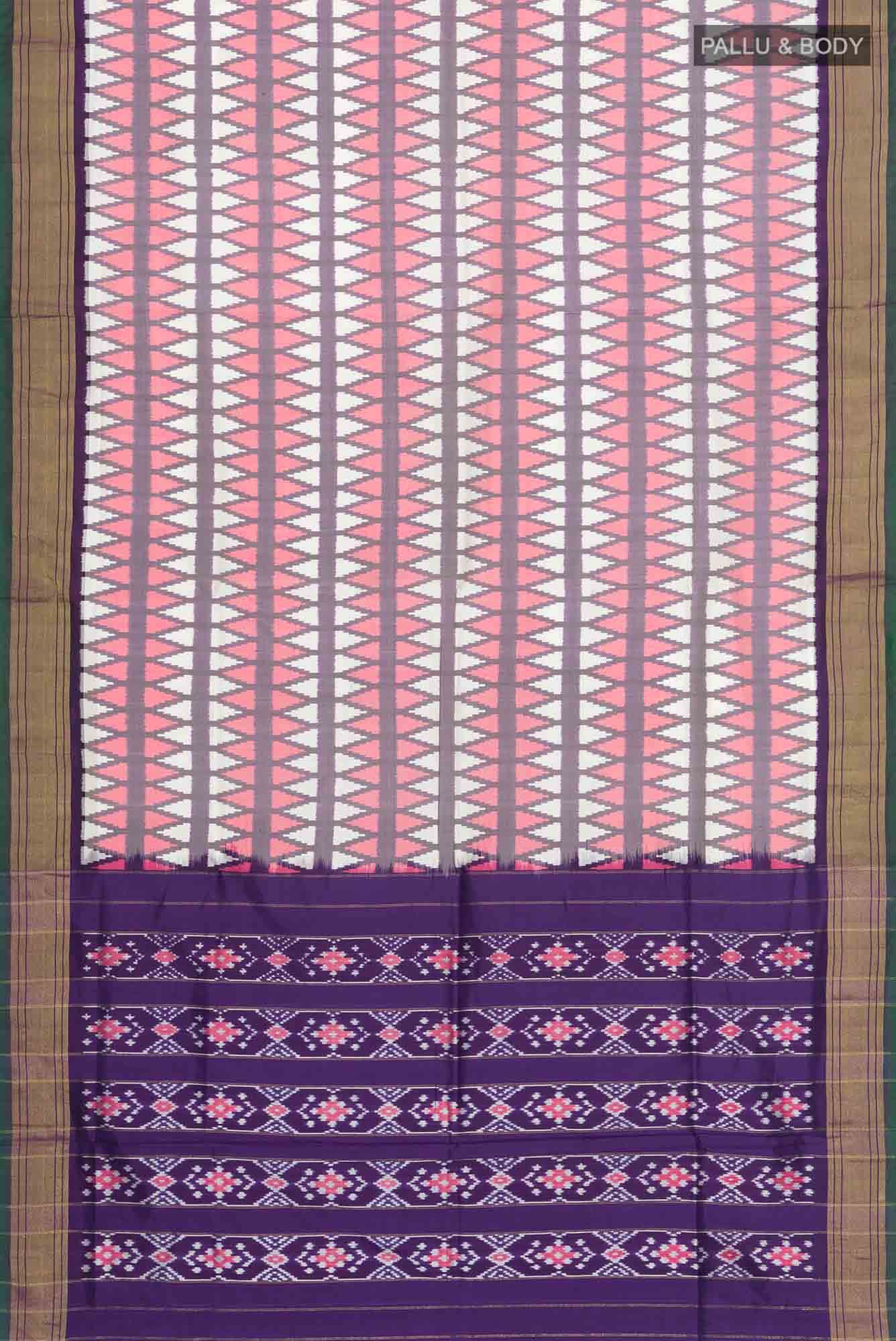 Multi Pochampally Silk Saree - Image 4
