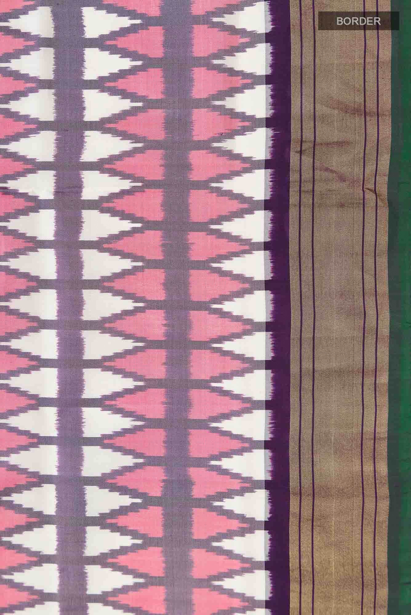 Multi Pochampally Silk Saree - Image 5