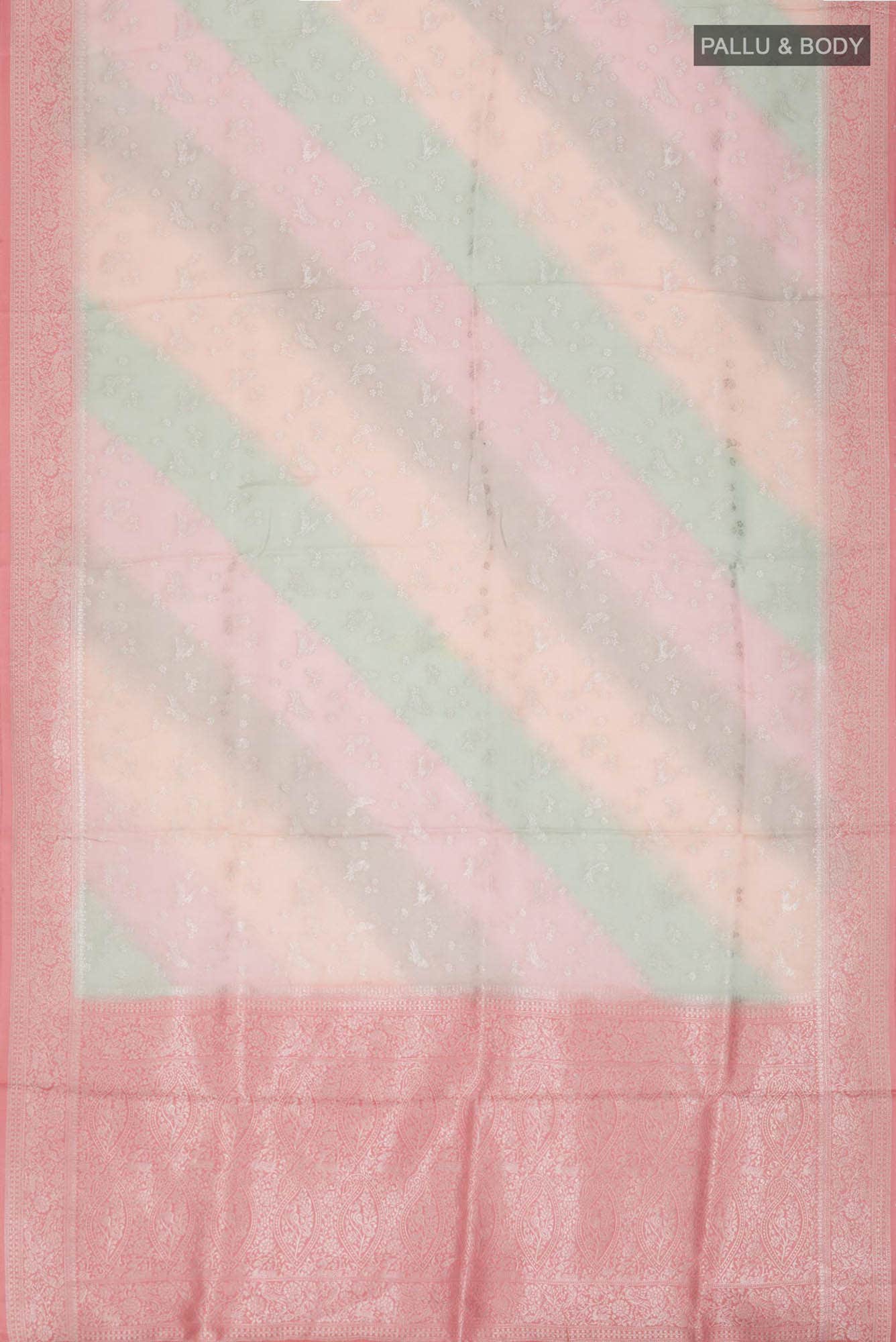 Multi Satin Silk Saree - Image 3
