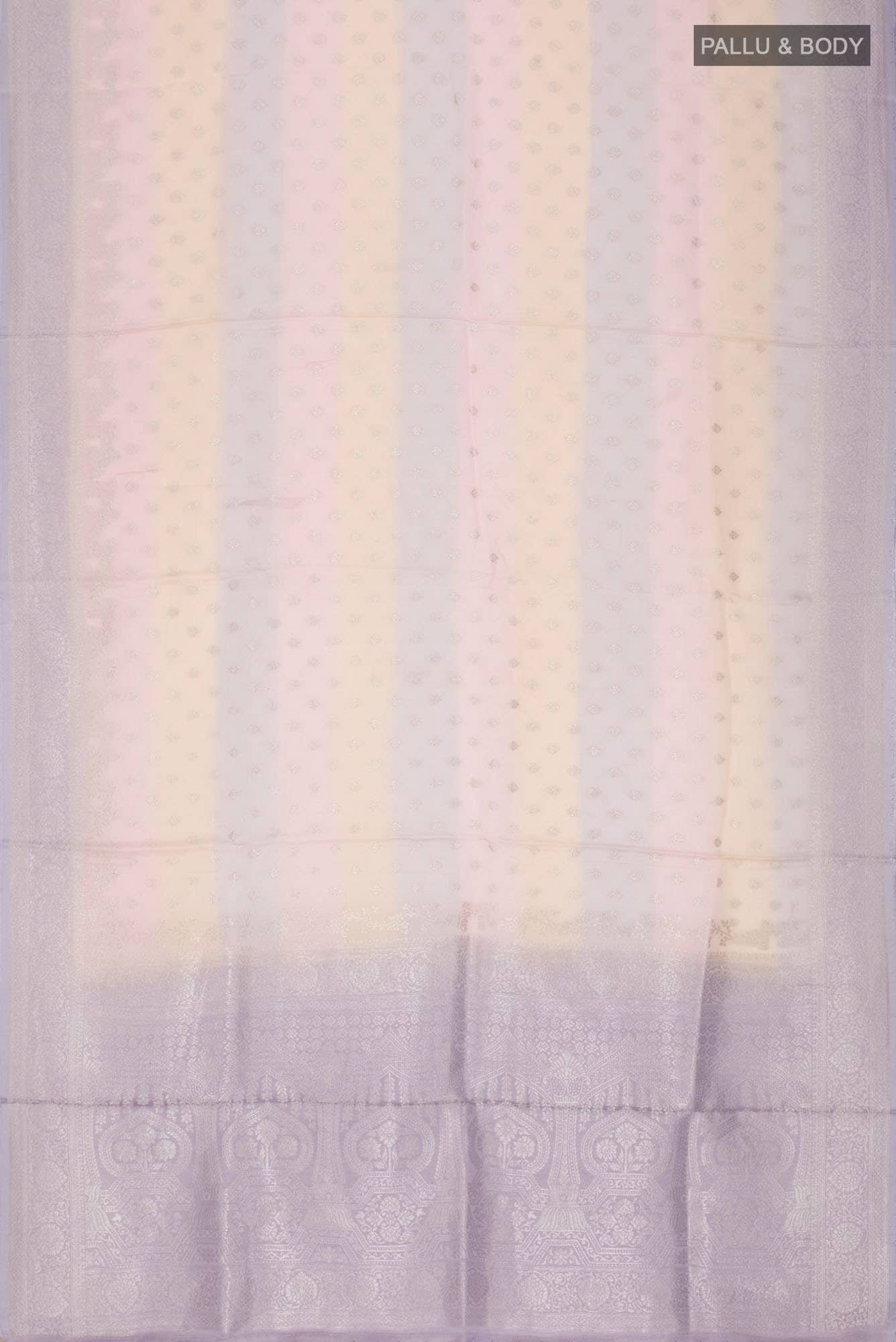 Multi Satin Silk Saree - Image 3