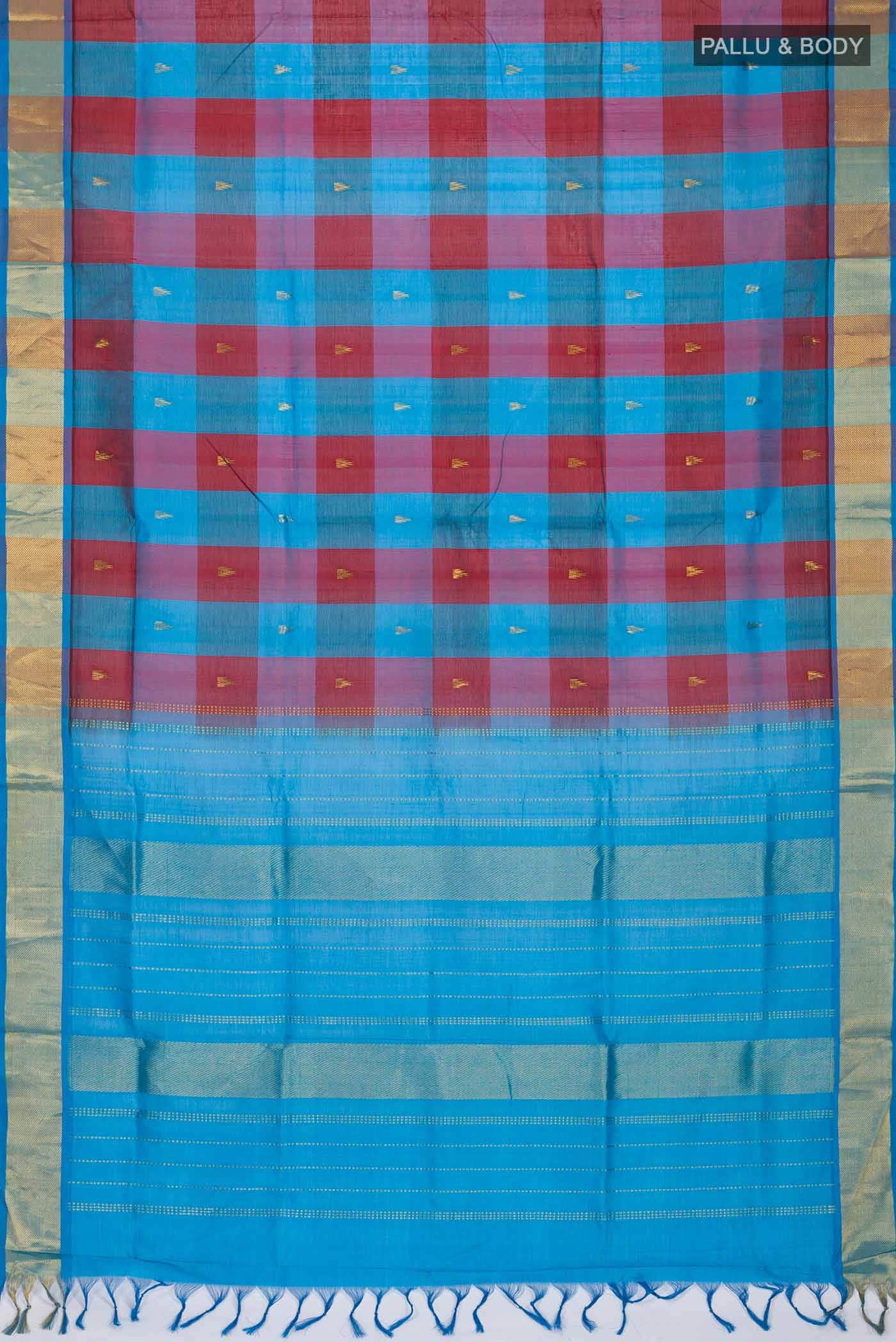 Multi Silk Cotton Saree - Image 3