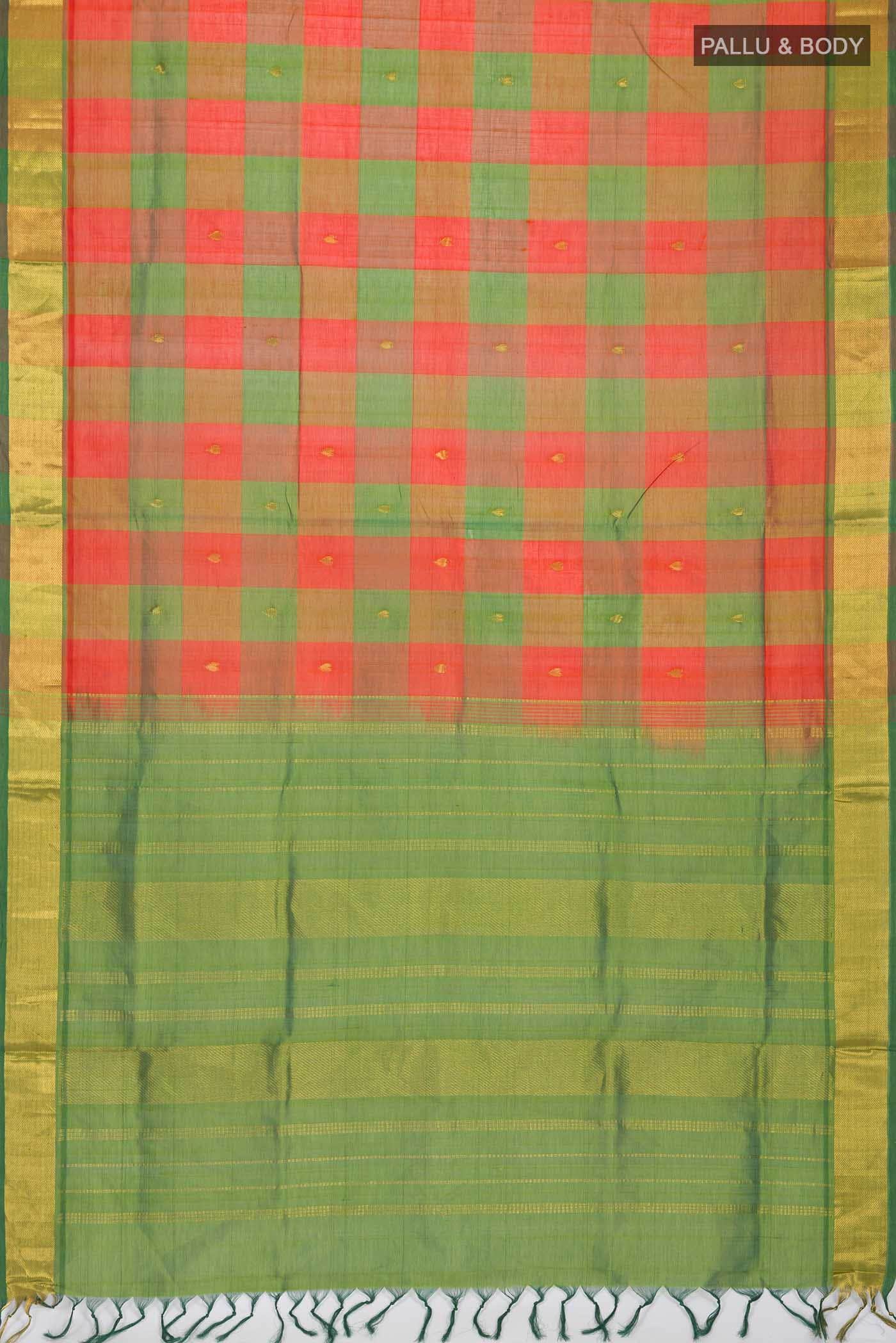 Multi Silk Cotton Saree - Image 3