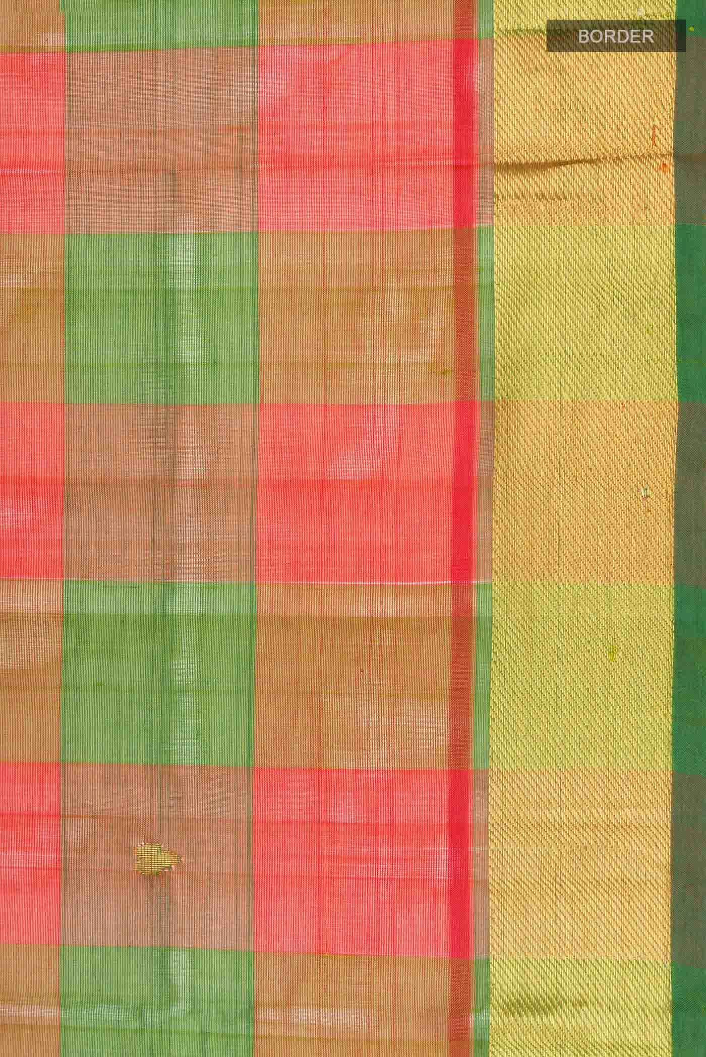 Multi Silk Cotton Saree - Image 4