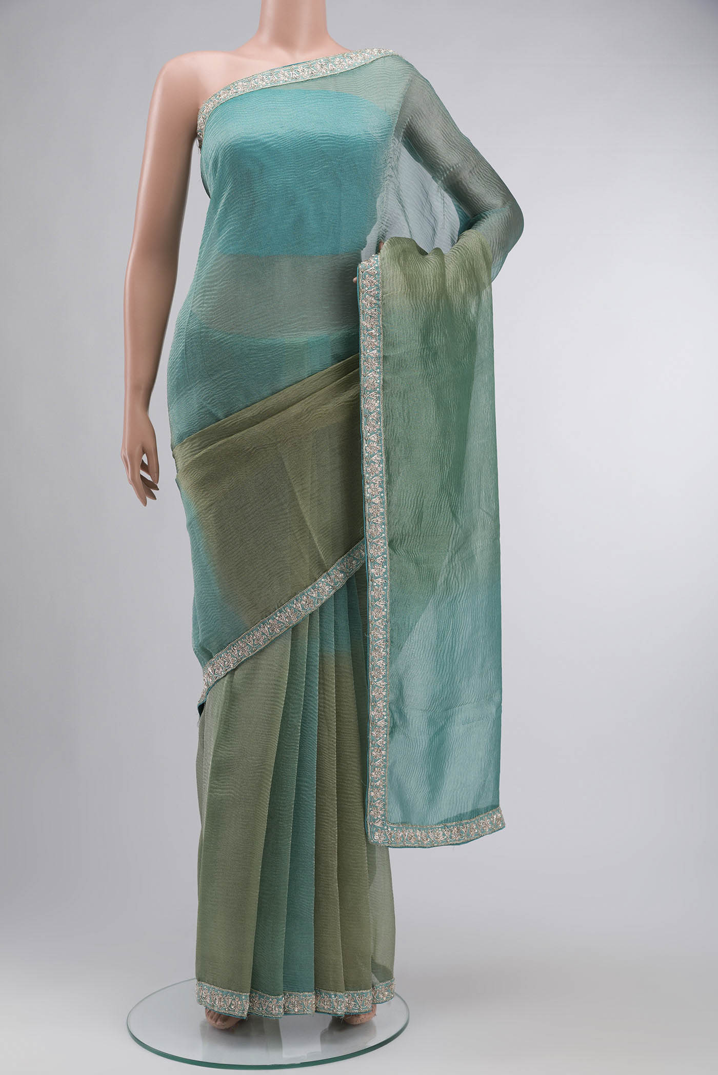 Multi Tissue Silk Saree