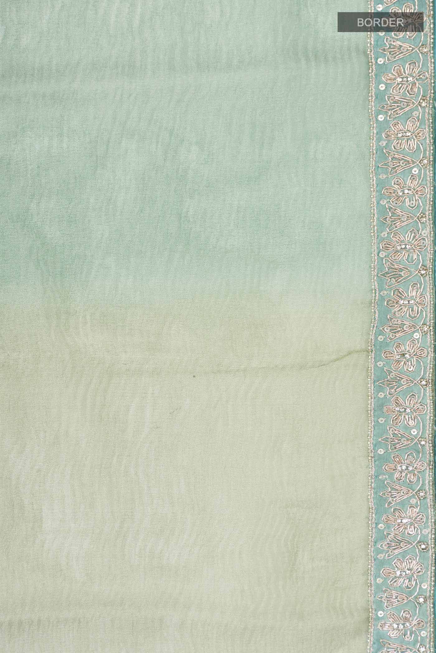 Multi Tissue Silk Saree - Image 3
