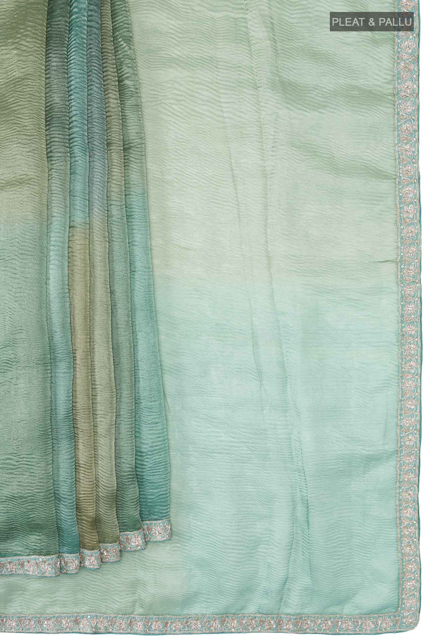 Multi Tissue Silk Saree - Image 4