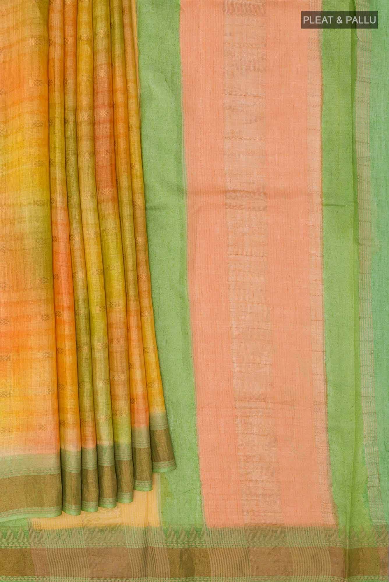 Multi Tussar Saree - Image 2