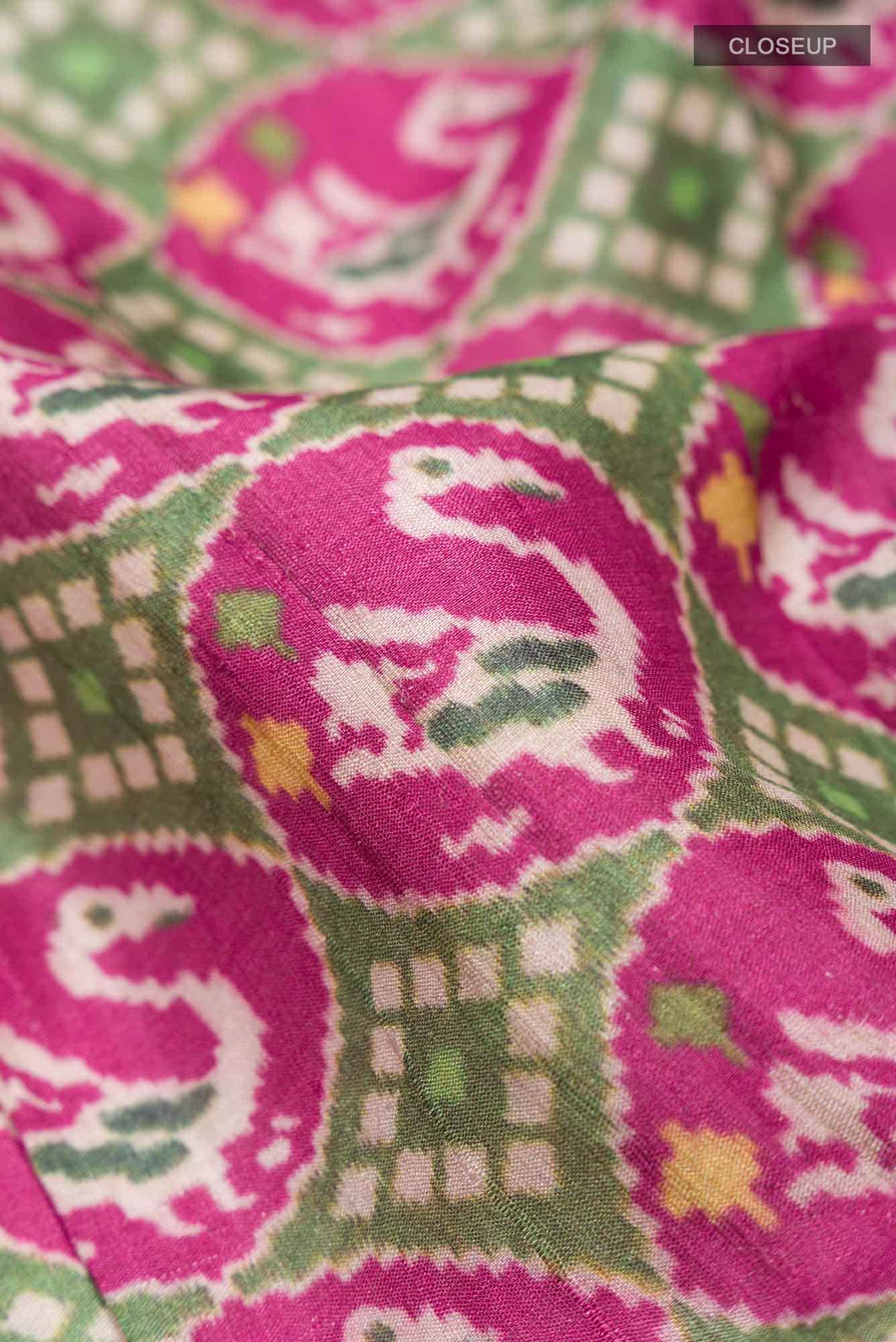 Multi Tussar Silk Saree - Image 2