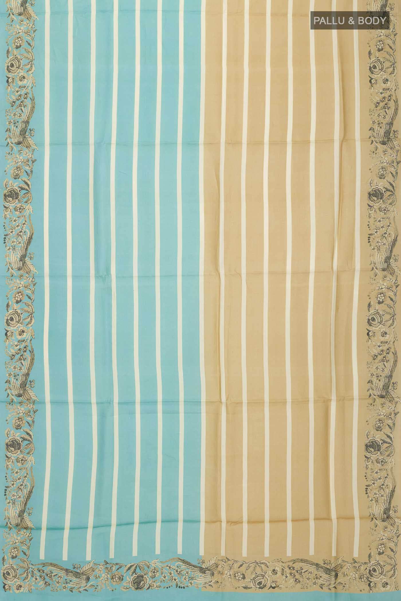 Multi Tussar Silk Saree - Image 3
