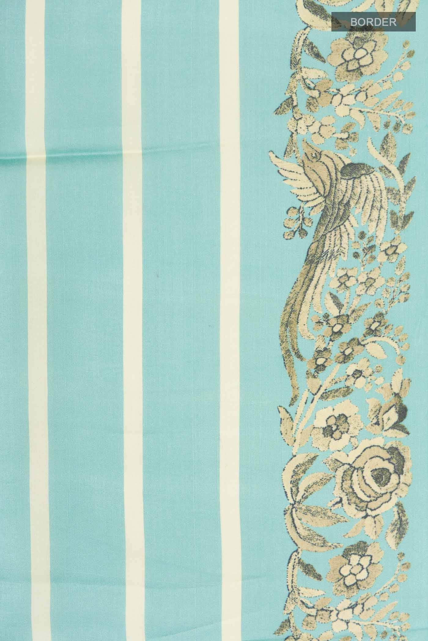 Multi Tussar Silk Saree - Image 4