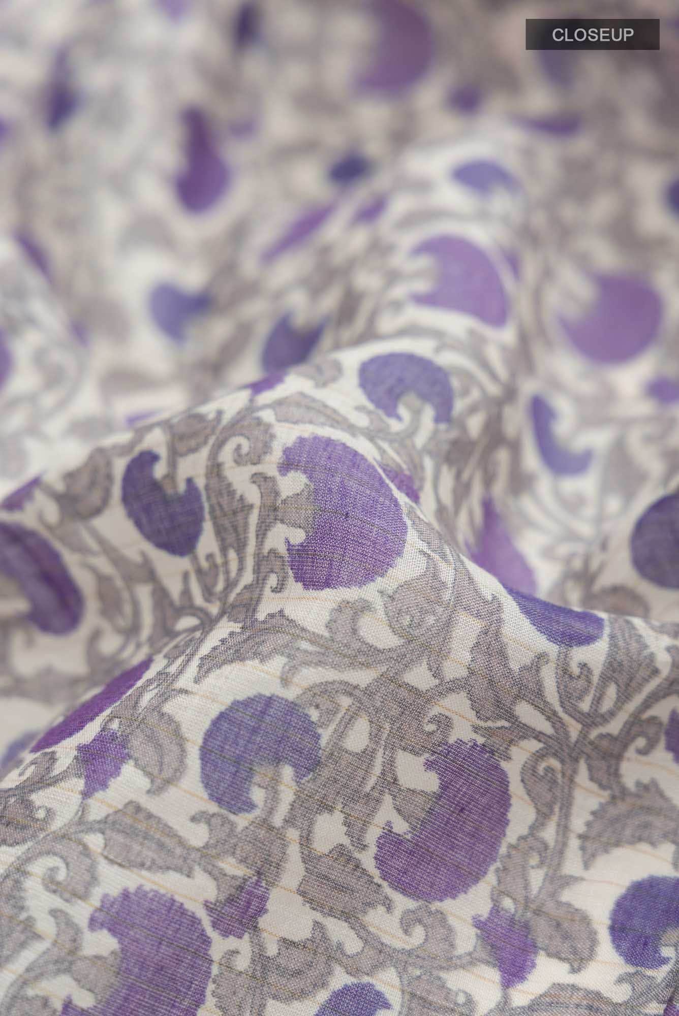 Multi Tussar Silk Saree - Image 2