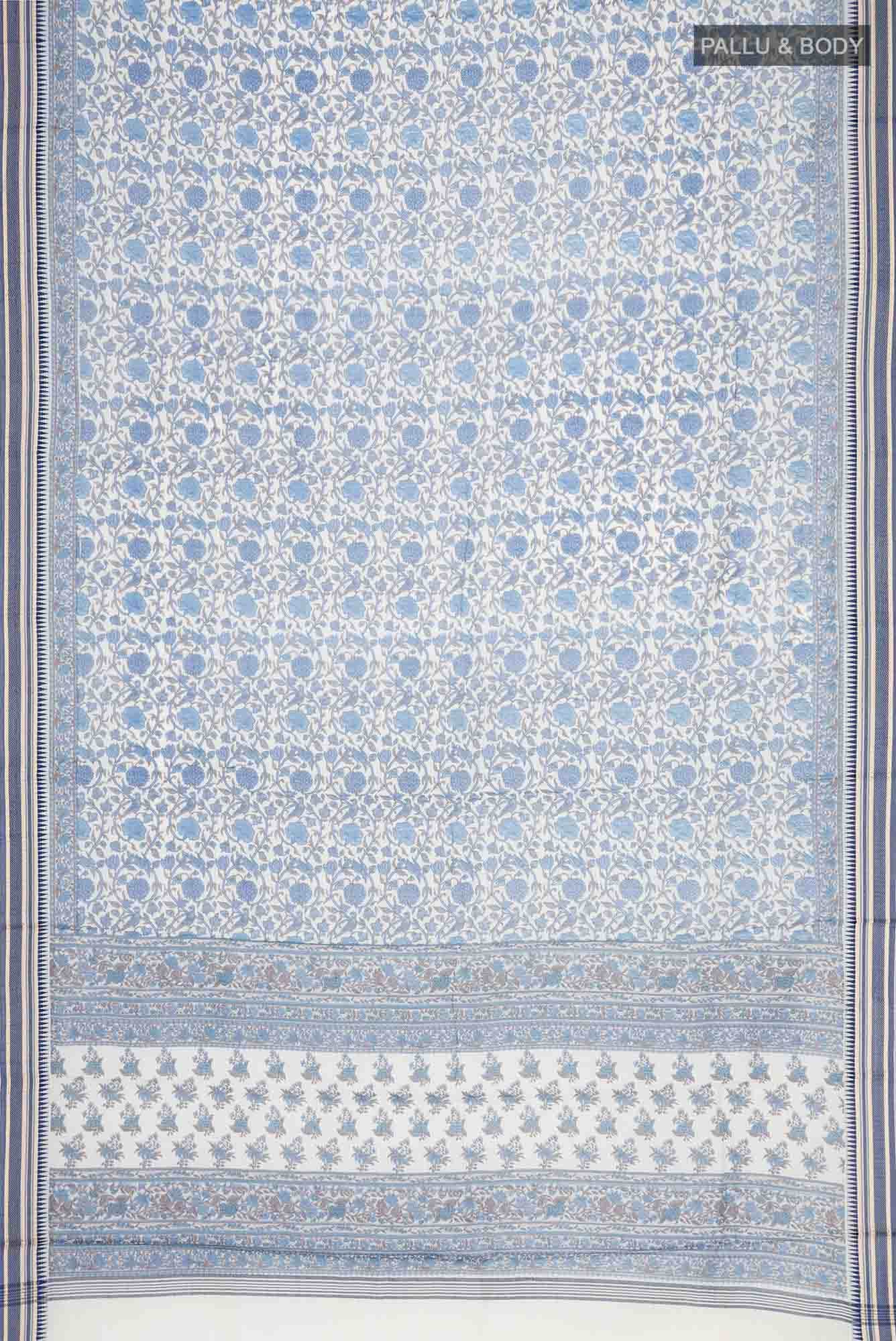 Multi Tussar Silk Saree - Image 3