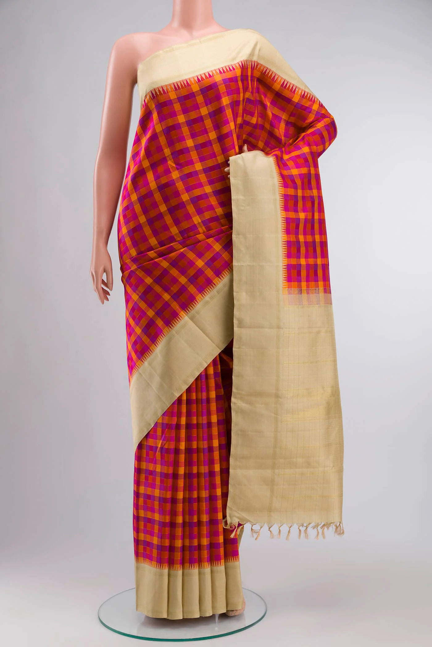 Multicolor Kanjivaram Silk Saree