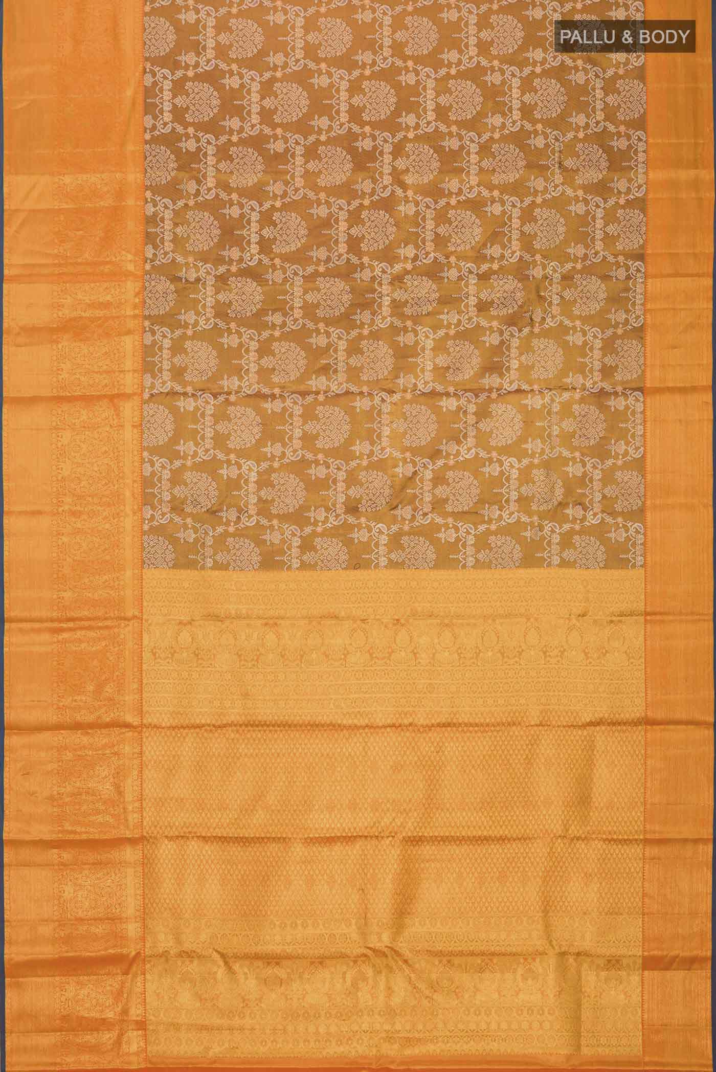 Multicolor Kanchipuram Tissue Silk Saree - Image 6