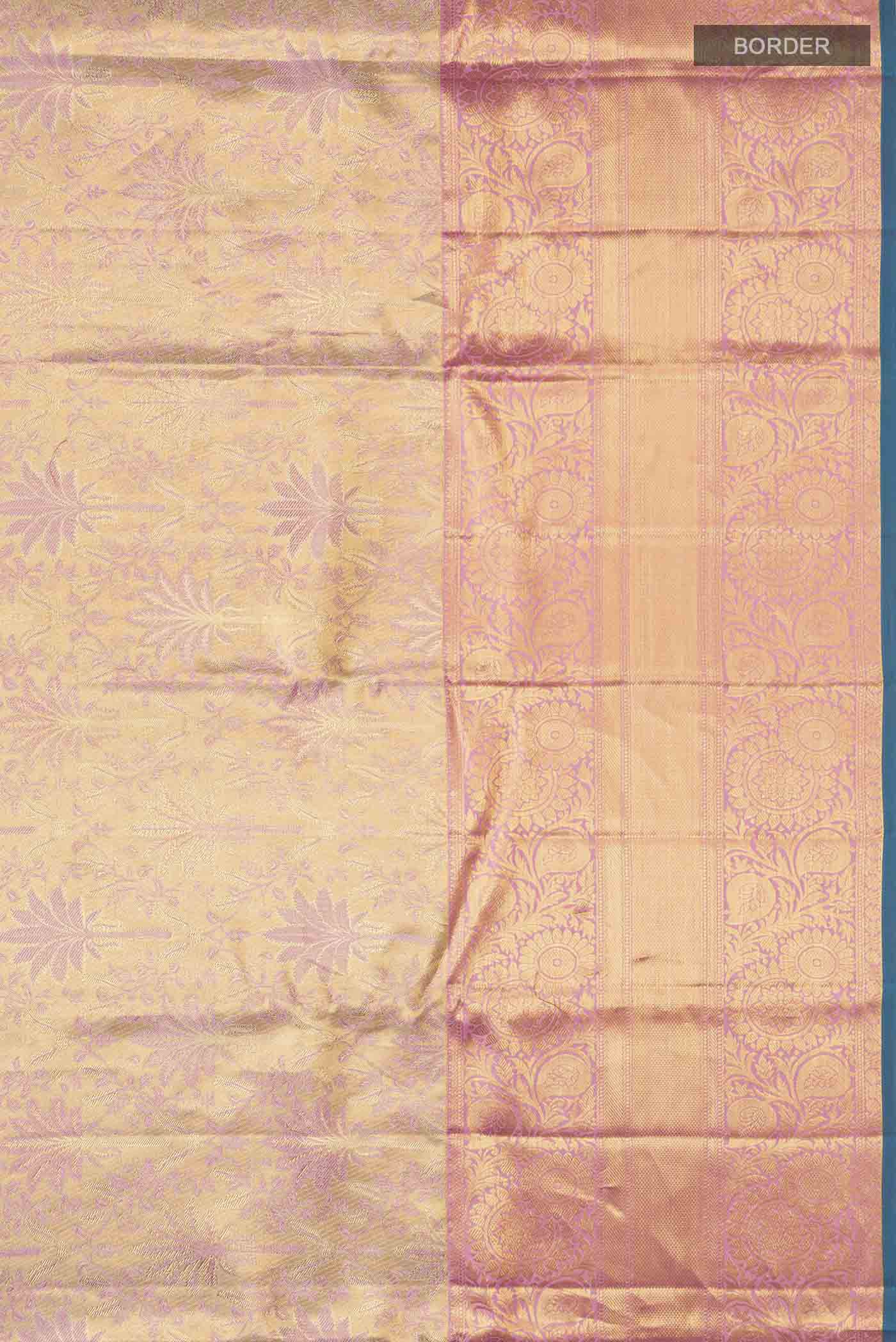Multicolor Kanchipuram Tissue Silk Saree - Image 3