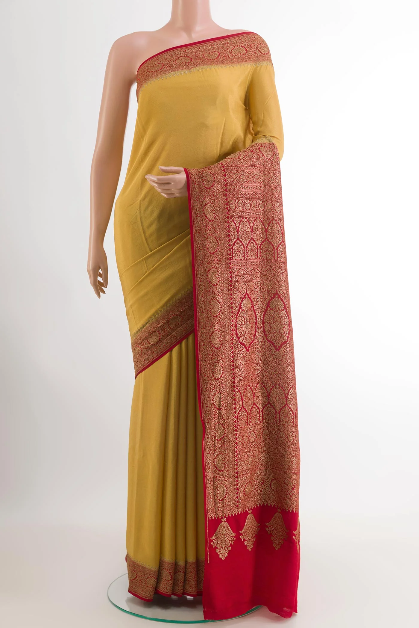 Sandal Banarasi Georgette Saree