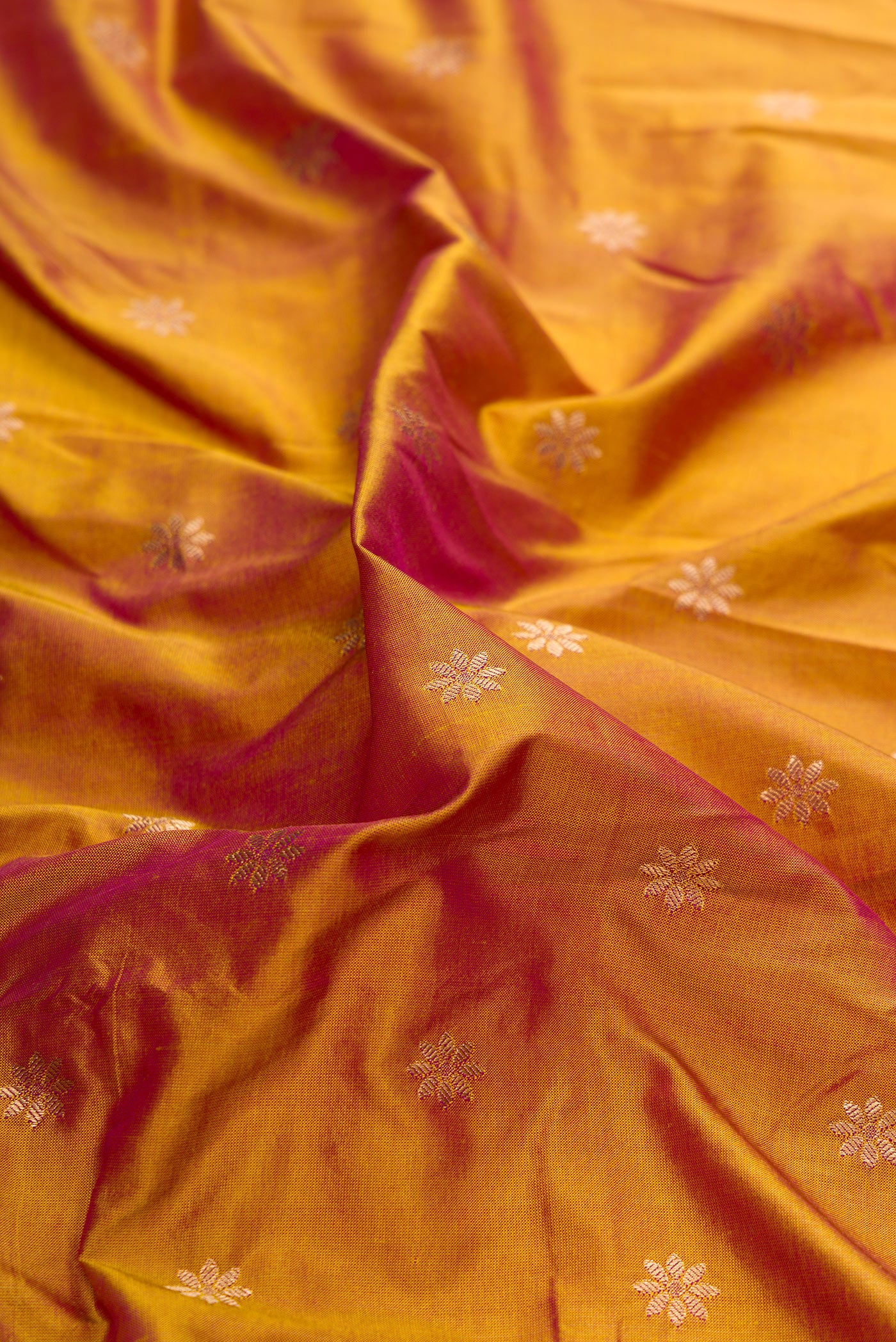Mustard Blended Paithani Silk Saree - Image 2