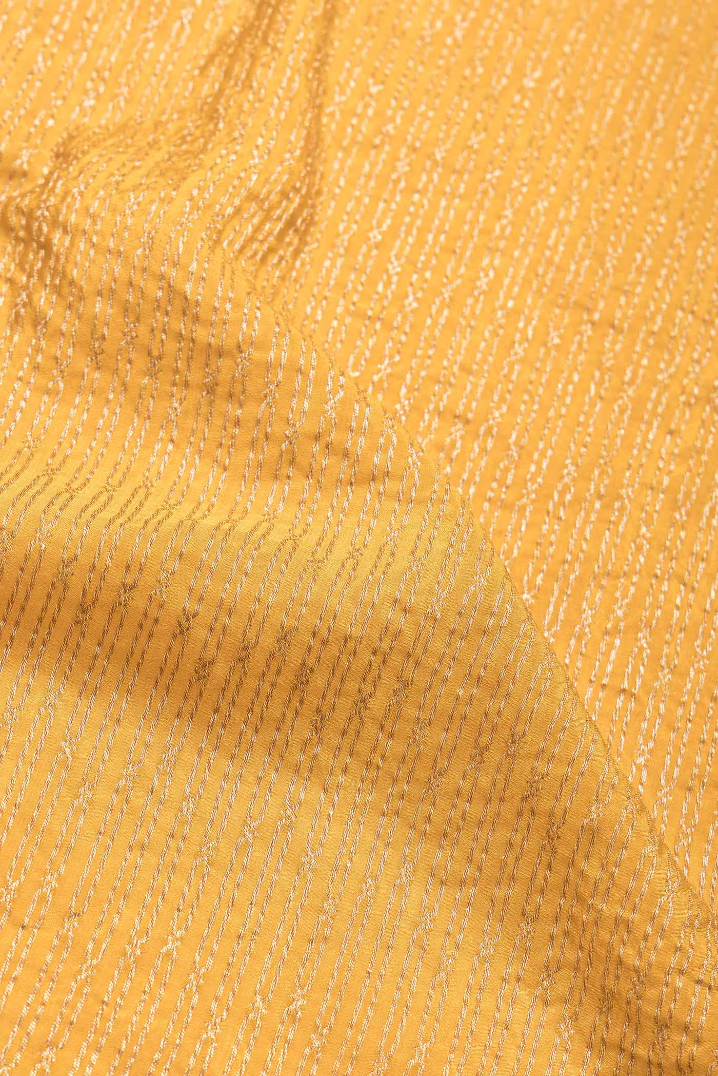 Mustard Banarasi Georgette Saree - Image 2