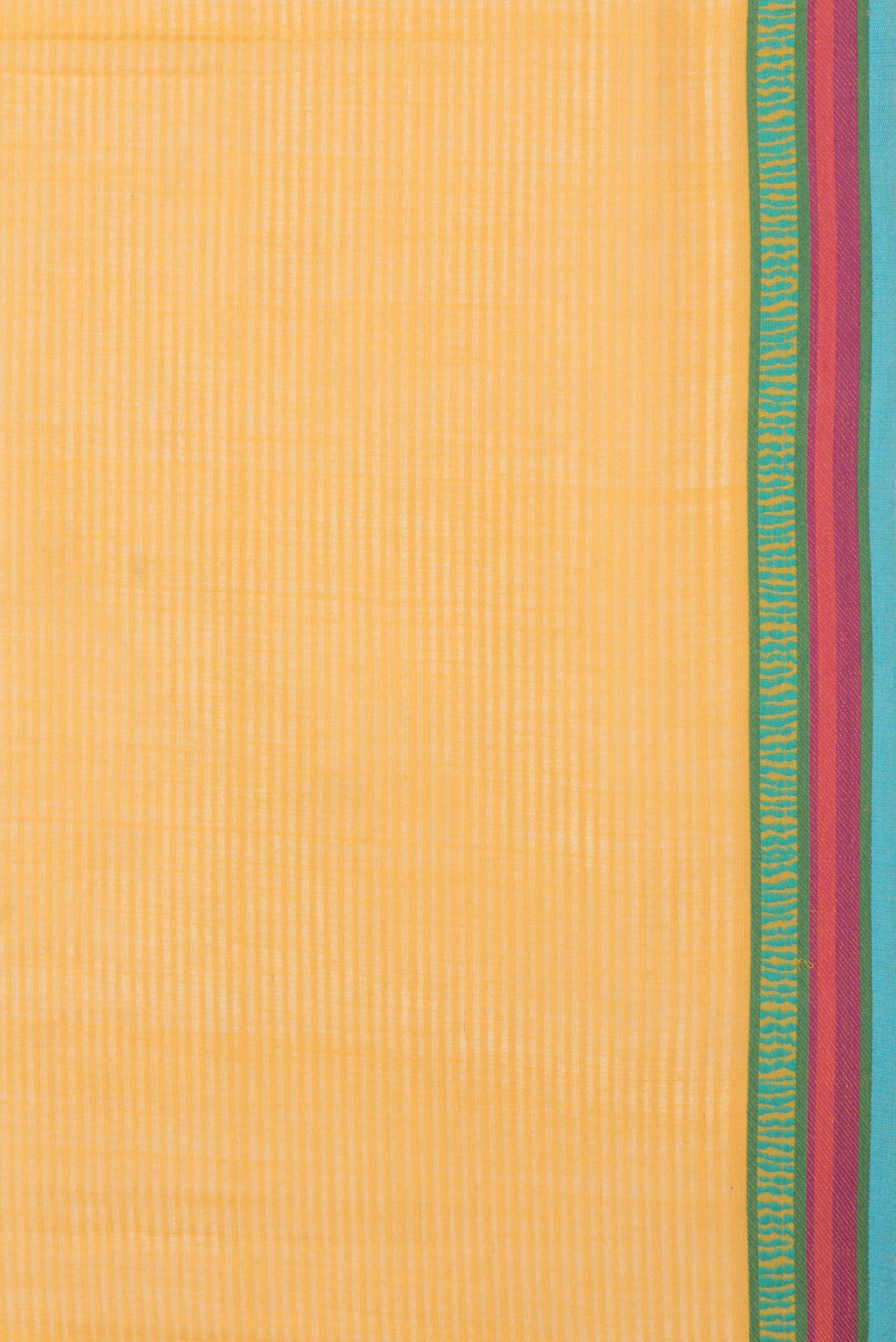 Mustard Dual Tone Chanderi Silk Saree - Image 4