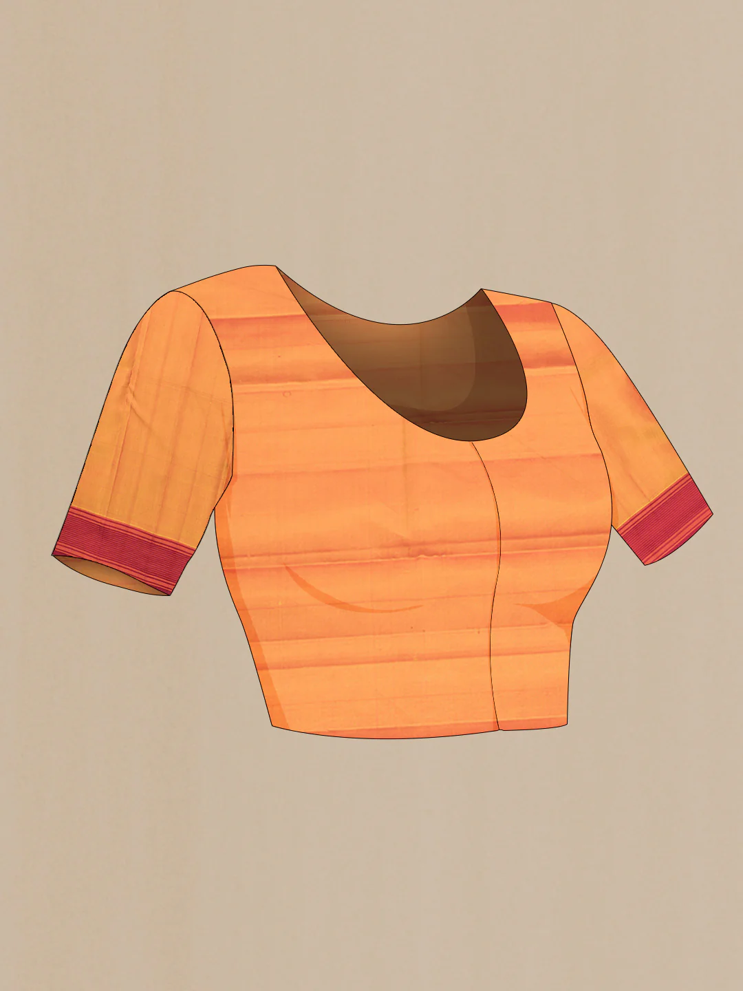 Mustard Kanchipuram Saree - Image 5
