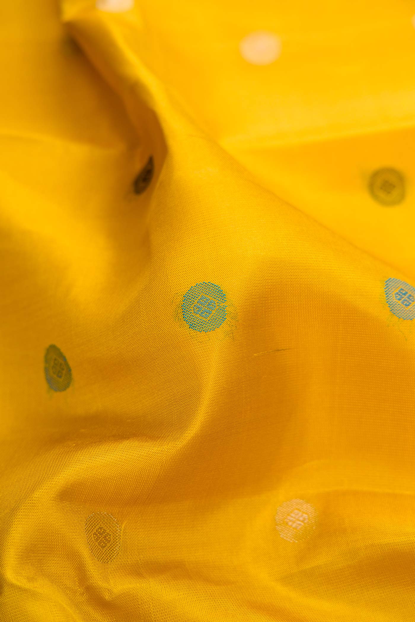 Mustard Kanchipuram Silk Saree - Image 2