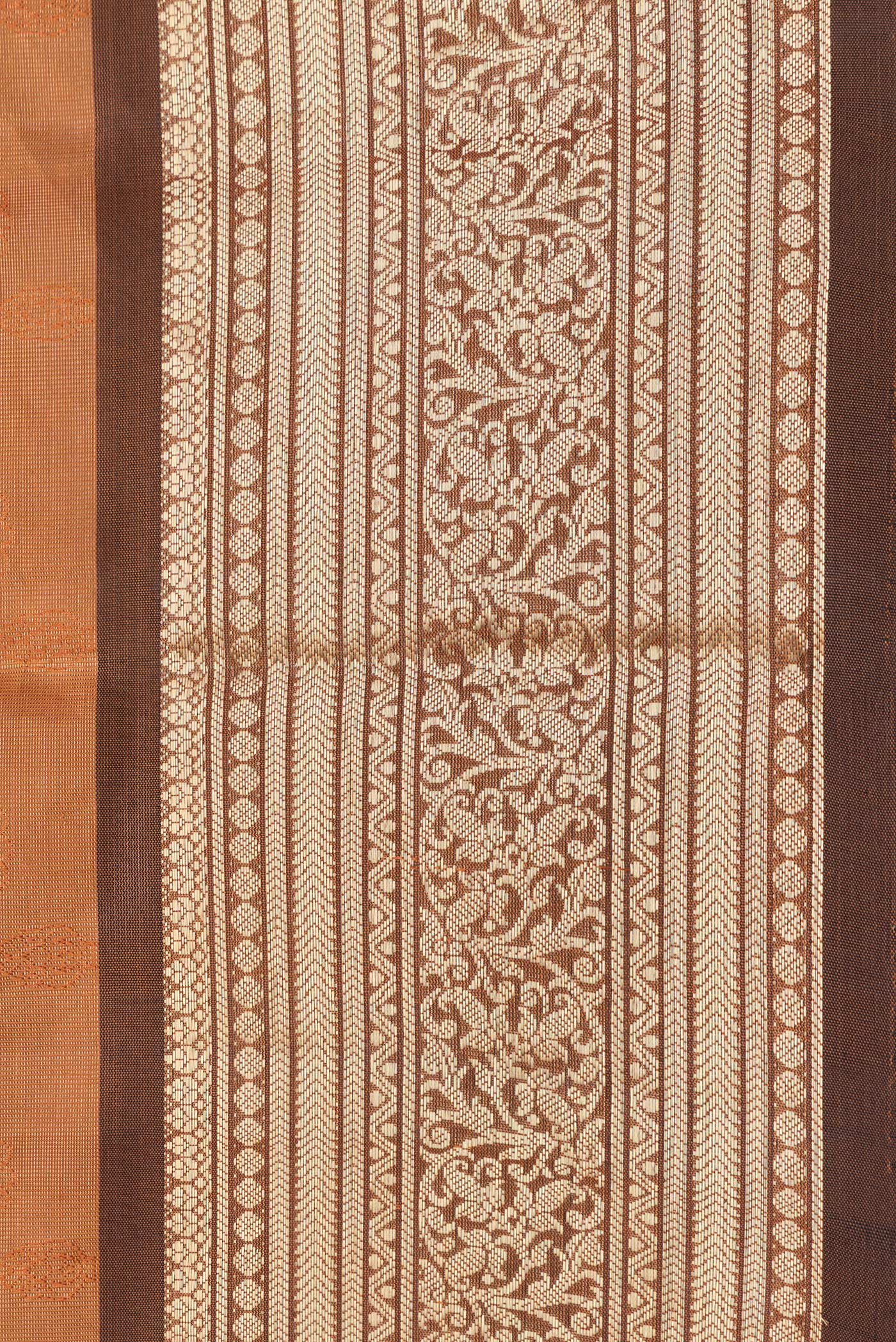 Mustard Kanchipuram Silk Saree - Image 3