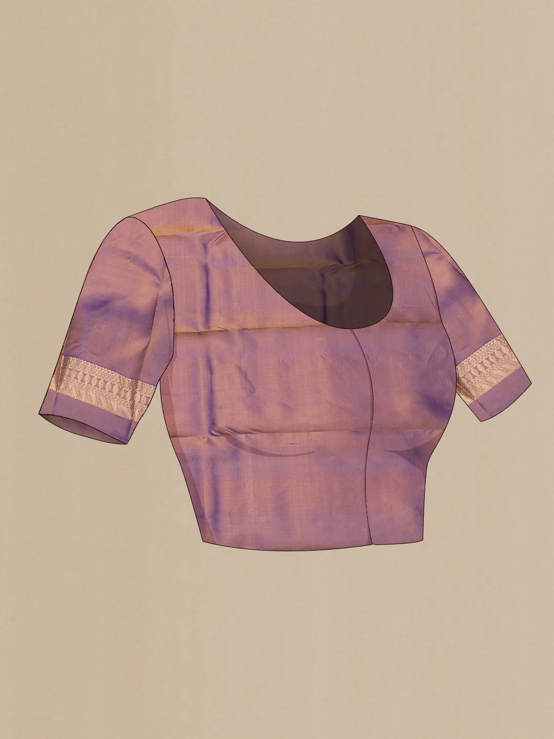 Mustard Kanchipuram Silk Saree - Image 5