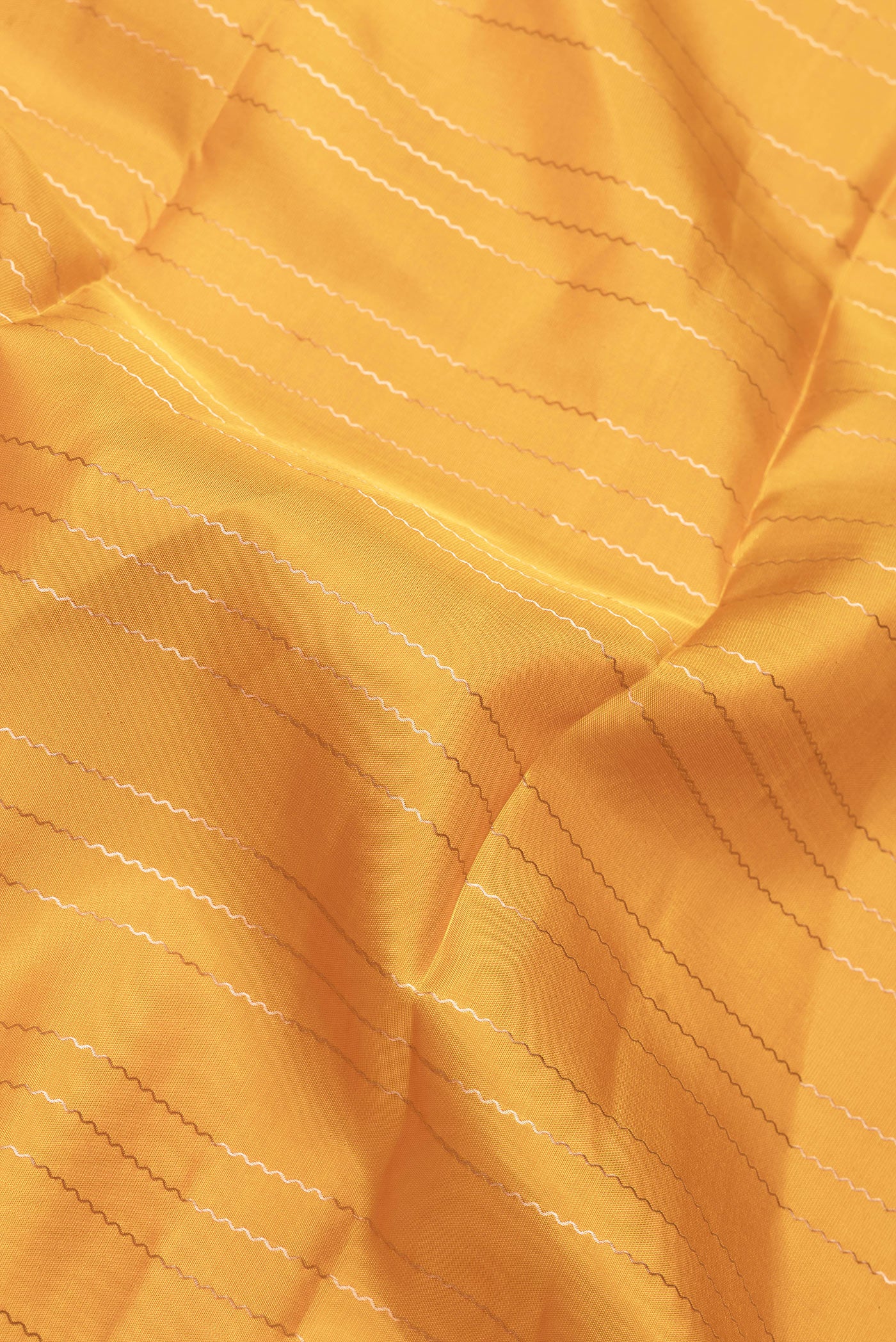 Mustard Kanchipuram Silk Saree - Image 2