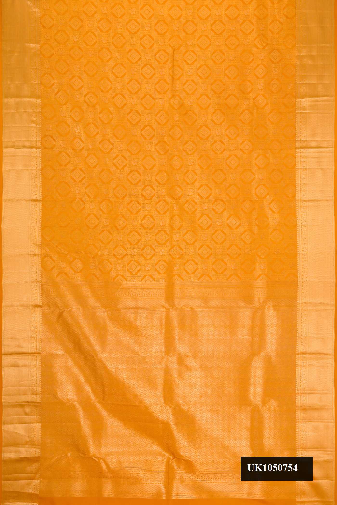 Mustard Dual Tone Kanchipuram Silk Saree