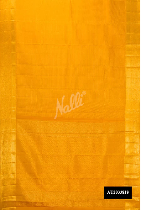 Mustard Dual Tone Kanchipuram Silk Saree