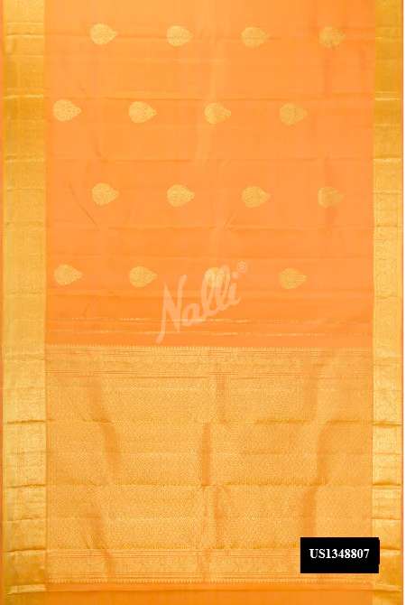 Mustard Dual Tone Kanchipuram Silk Saree