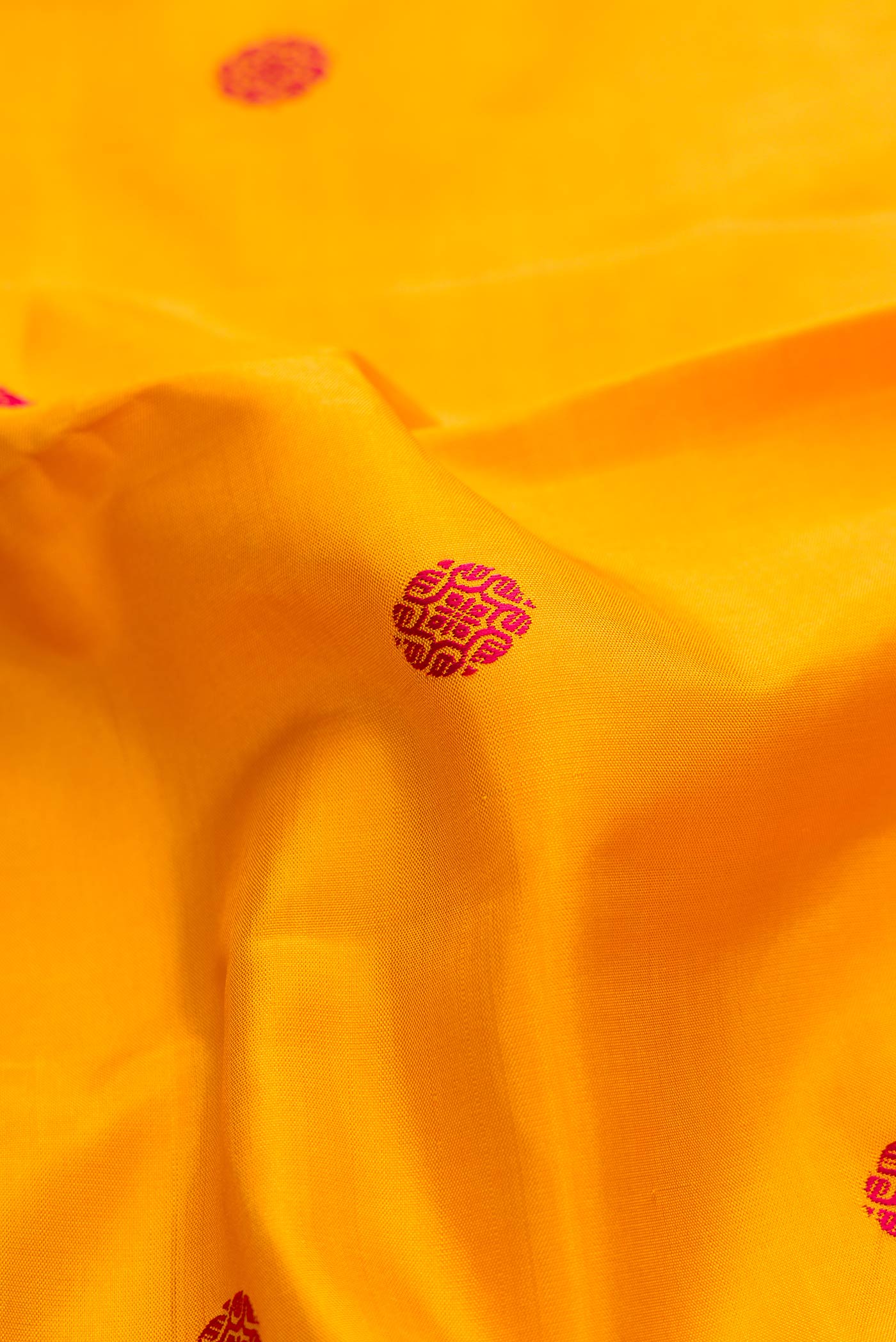 Mustard Dual Tone Kanjivaram Silk Saree - Image 2