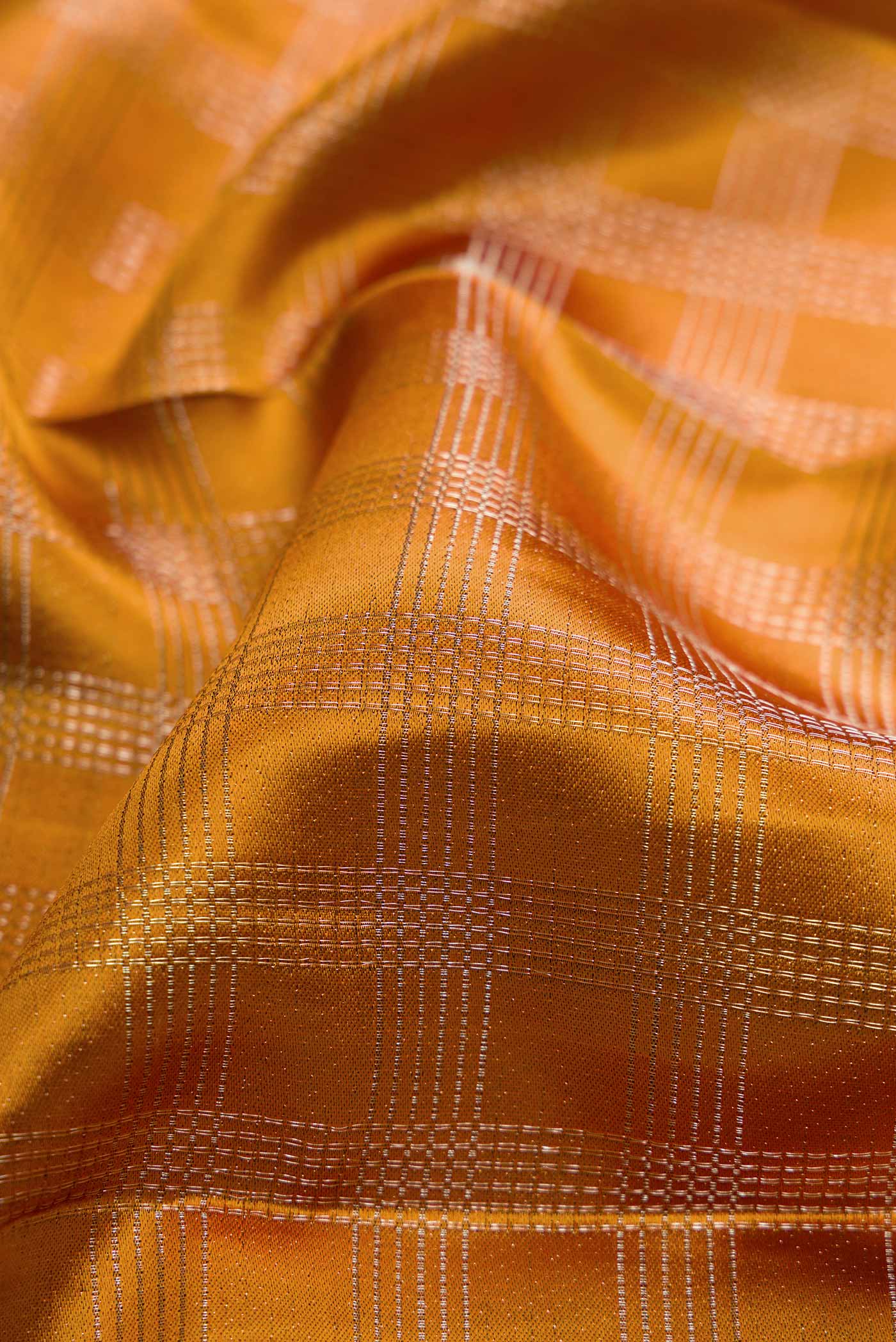 Mustard Dual Tone Kanjivaram Silk Saree - Image 2