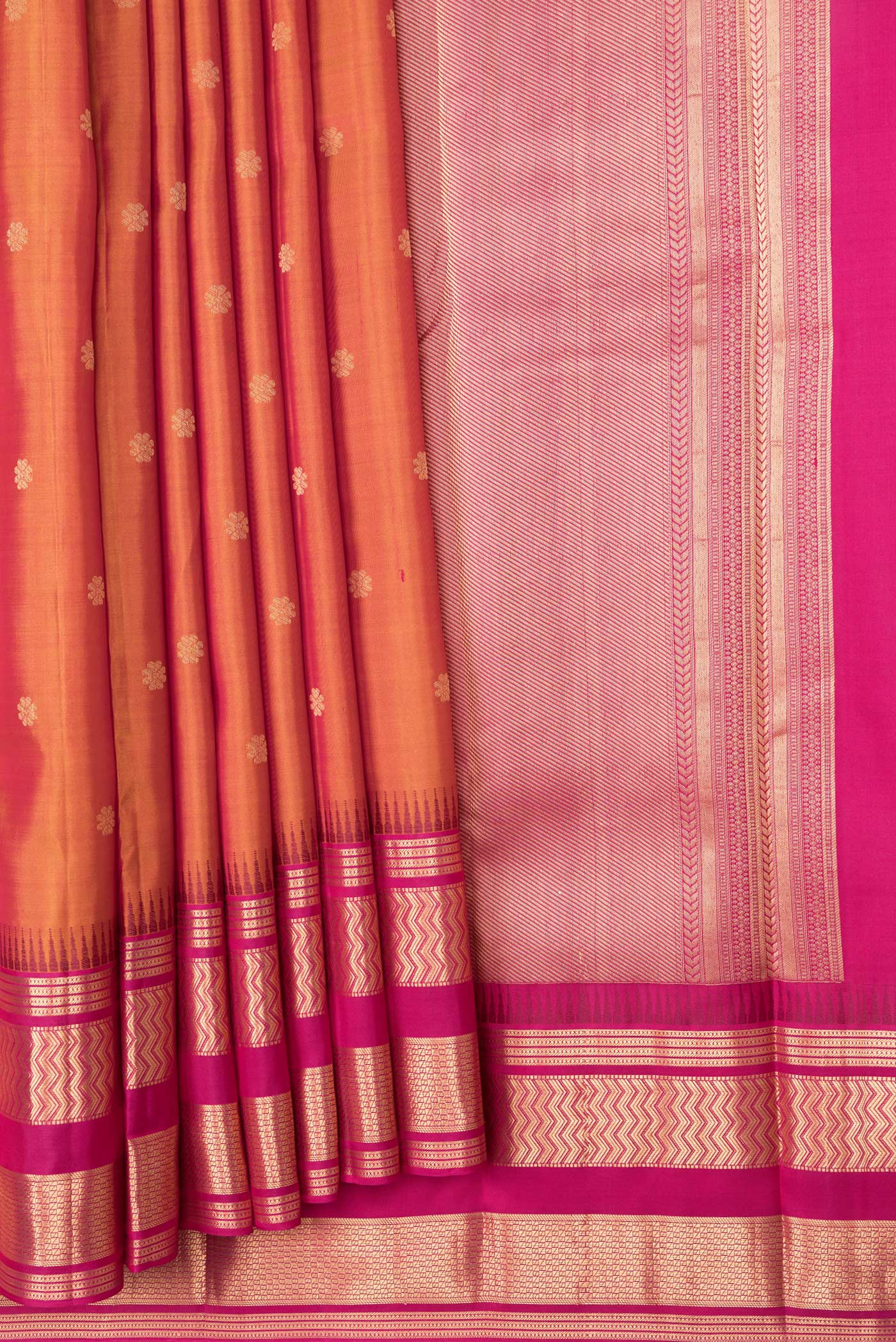 Multi Color Kanjivaram Silk Saree - Image 4