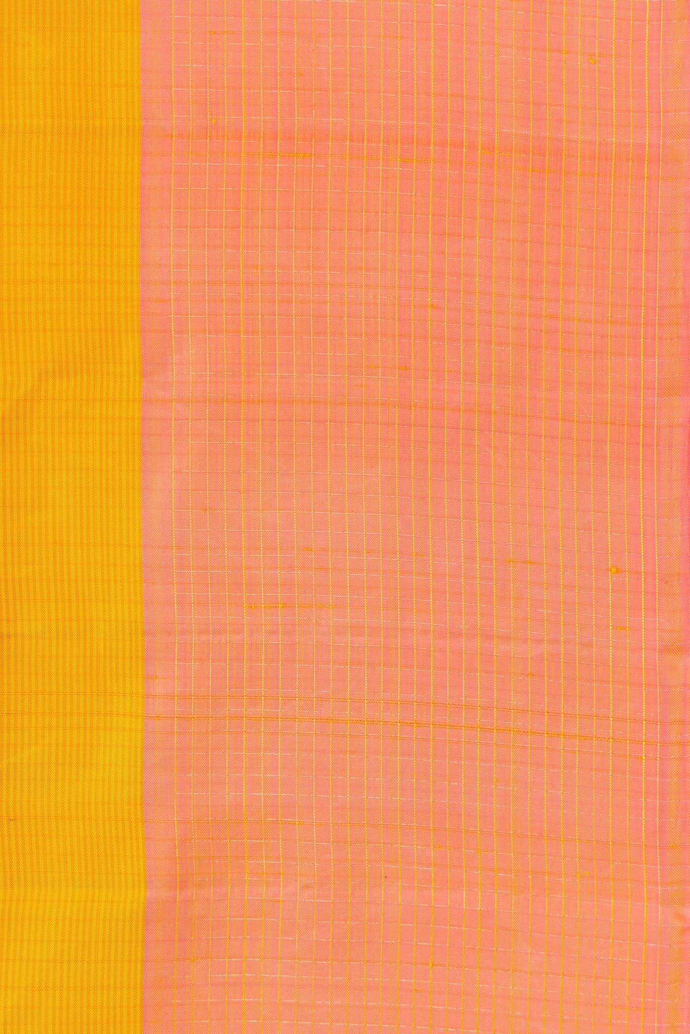 Yellow Kanjivaram Silk Saree - Image 3
