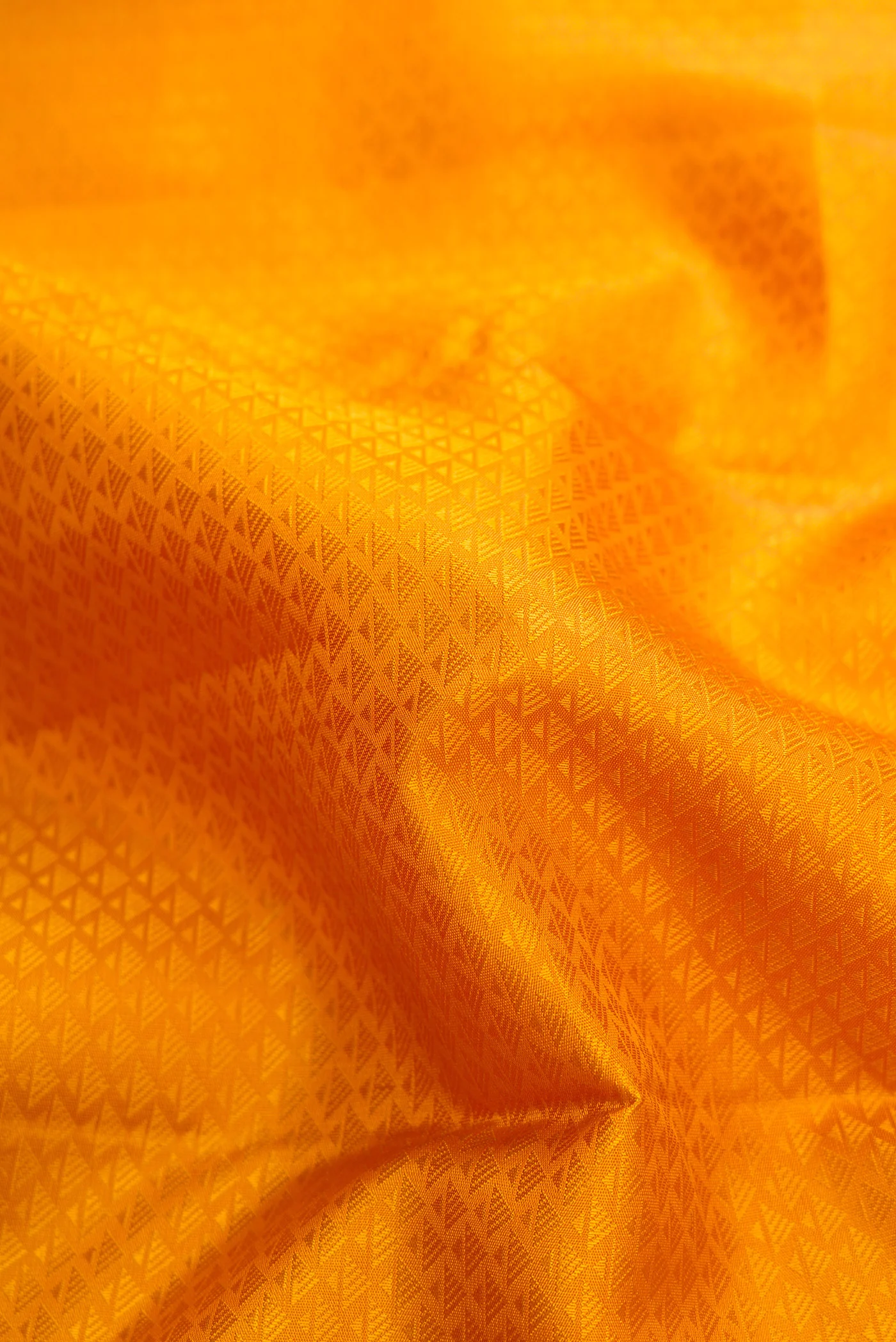 Mustard Kanjivaram Silk Saree - Image 2