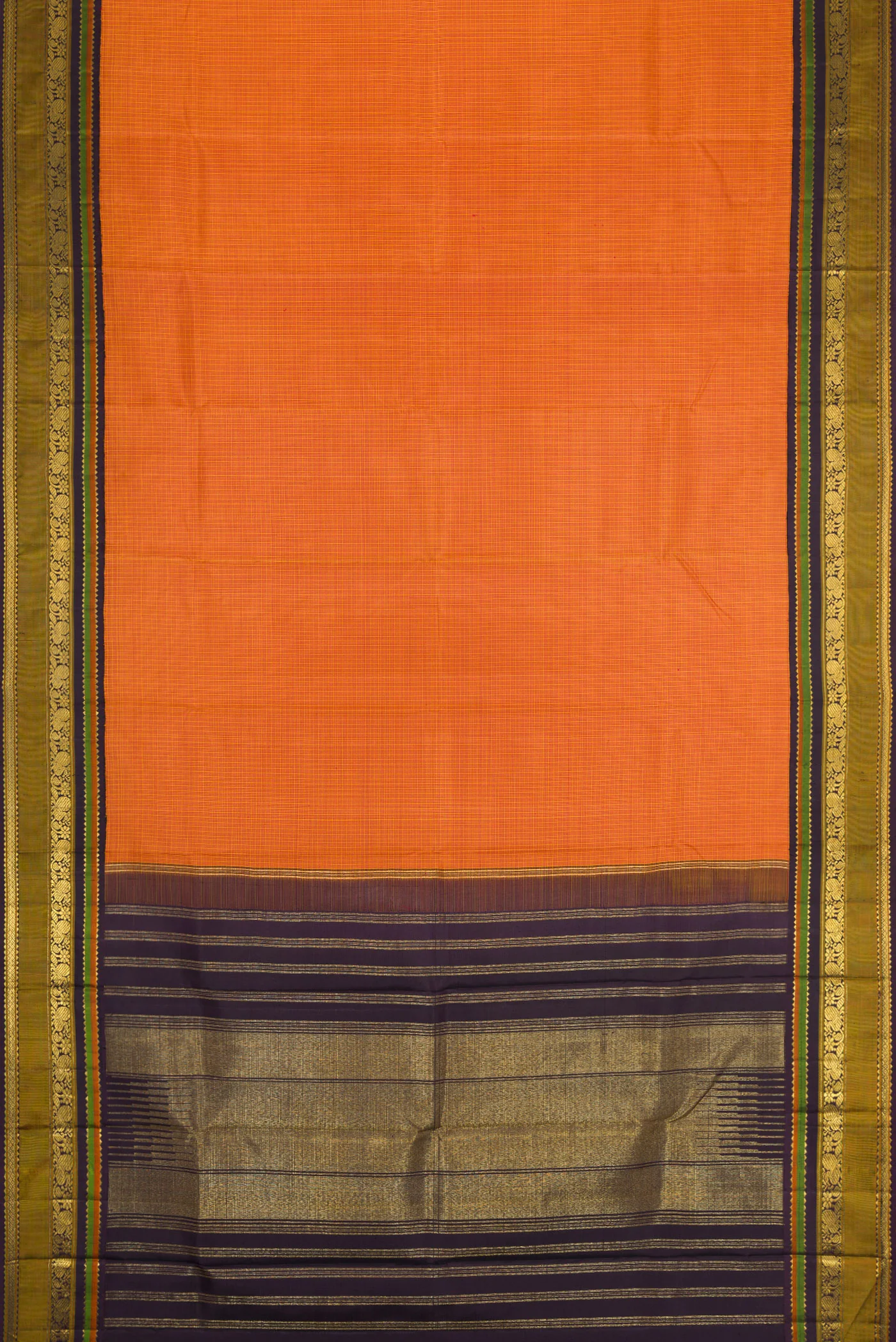 Mustard Kanjivaram Silk Saree - Image 6