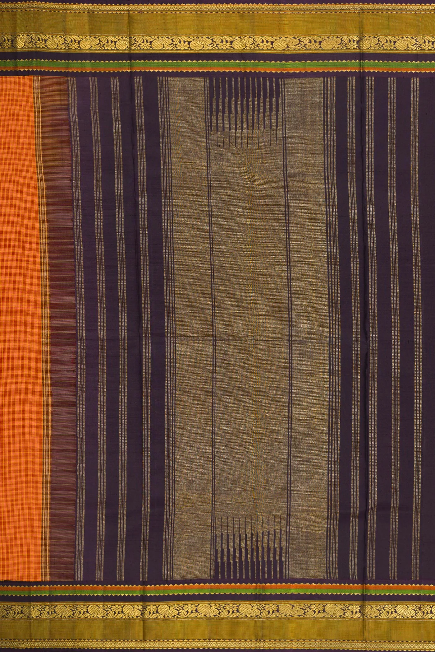 Mustard Kanjivaram Silk Saree - Image 7