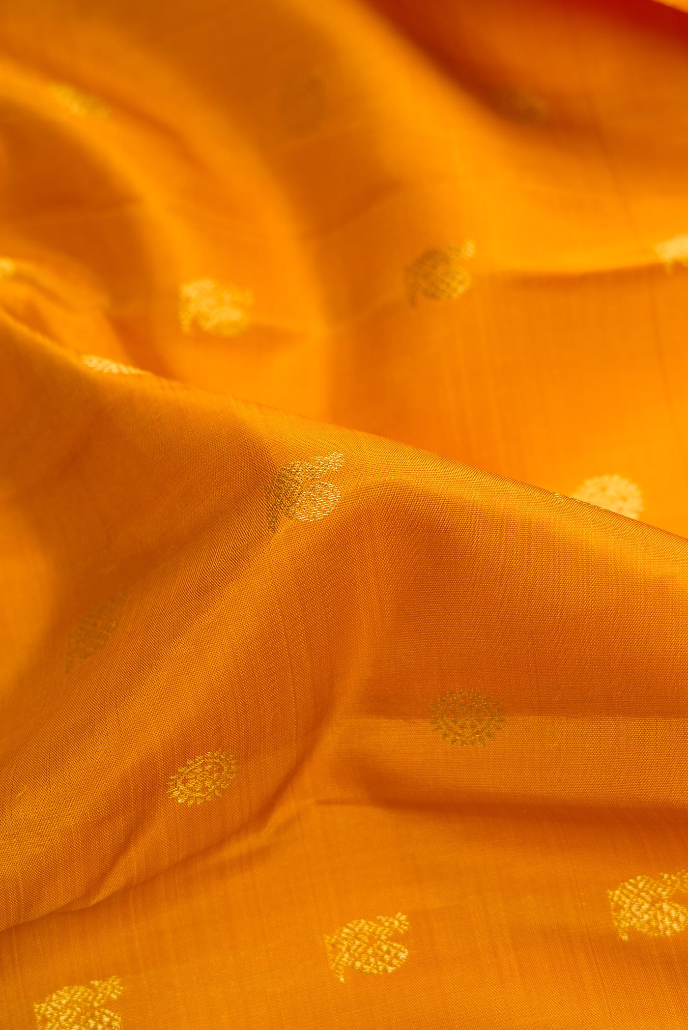 Mustard Kanjivaram Silk Saree - Image 2