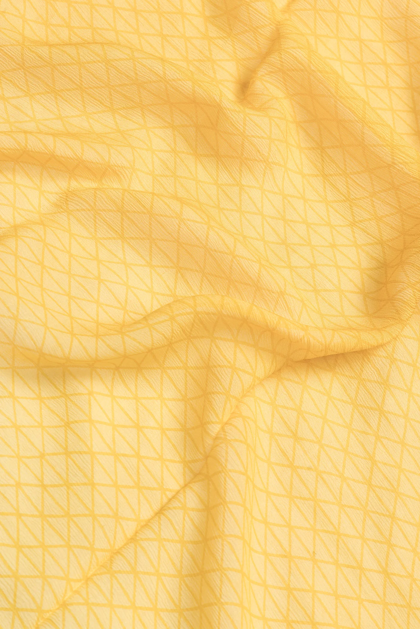 Yellow Mysore Chiffon Saree - Image 2