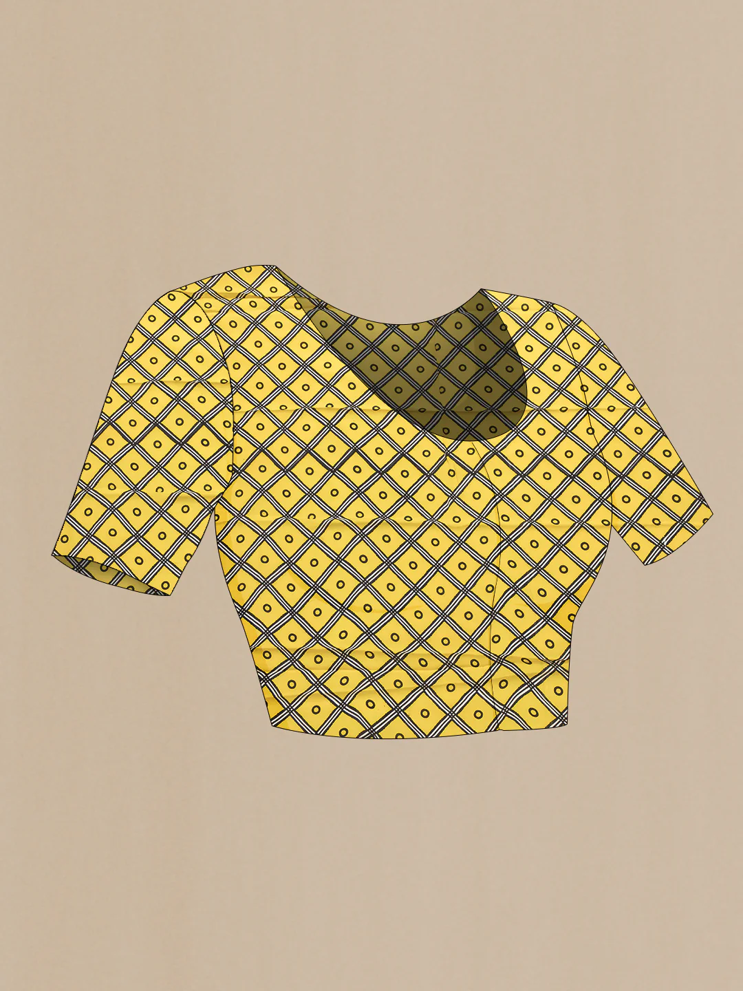 Yellow Mysore Chiffon Saree - Image 4